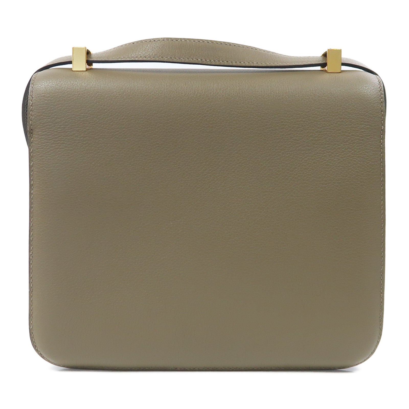 HERMES Evercolor皮革Constance 24金扣肩背袋Origan