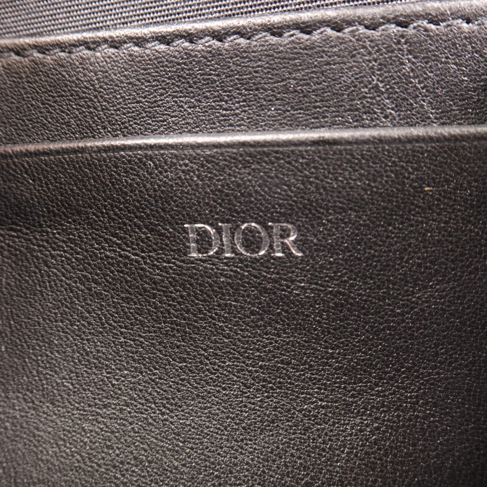 Dior 帆布Zipped Pouch With Strap銀扣肩背袋