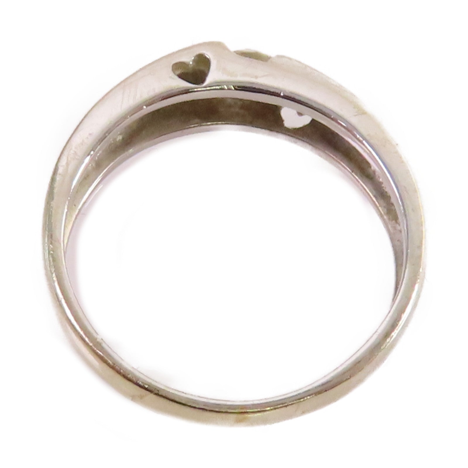 JEWELRY 【激減優惠】18K白金/0.09ct鑽石Diamond Ring戒指US#4.25