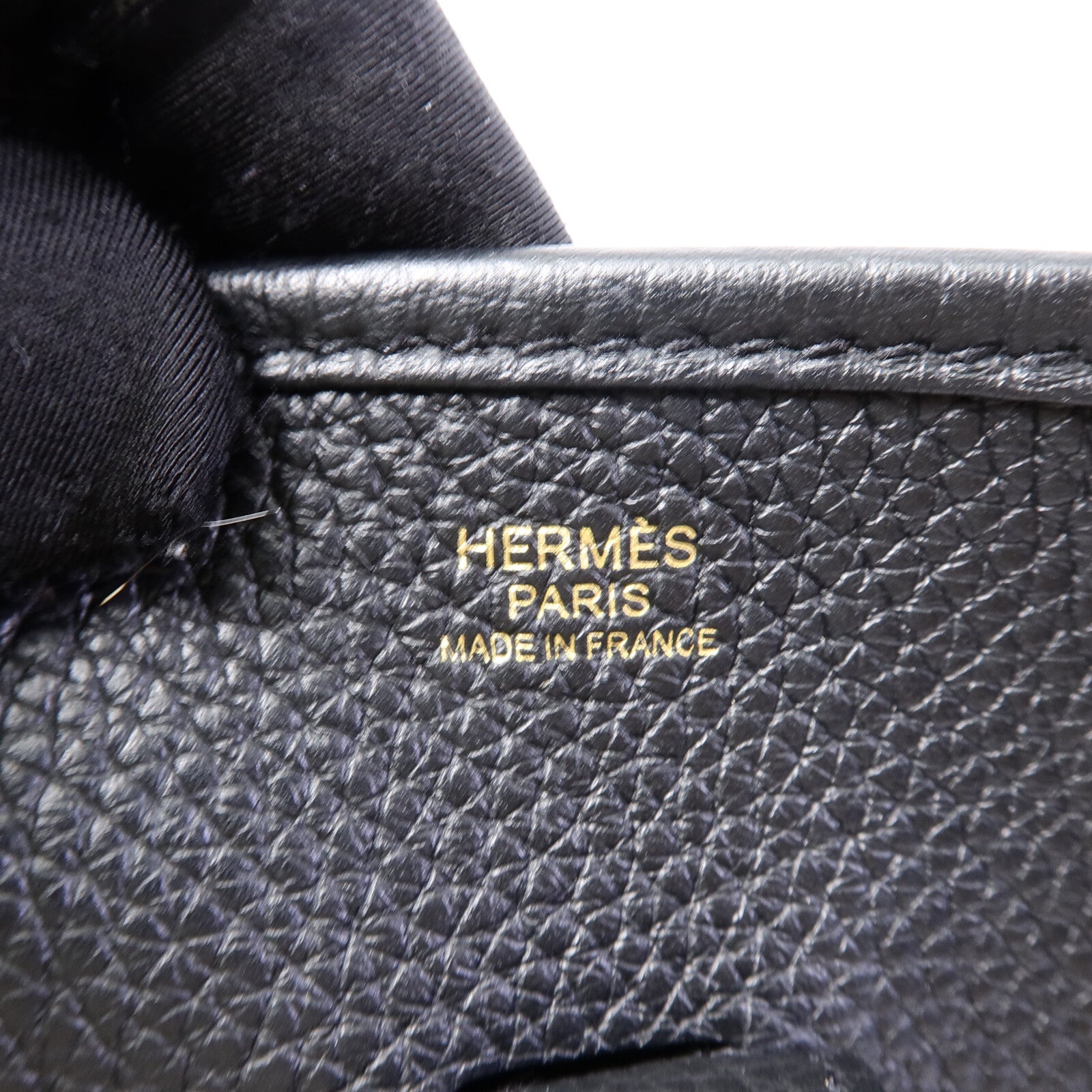 HERMES Clemence皮革Evelyne PM肩背袋Noir