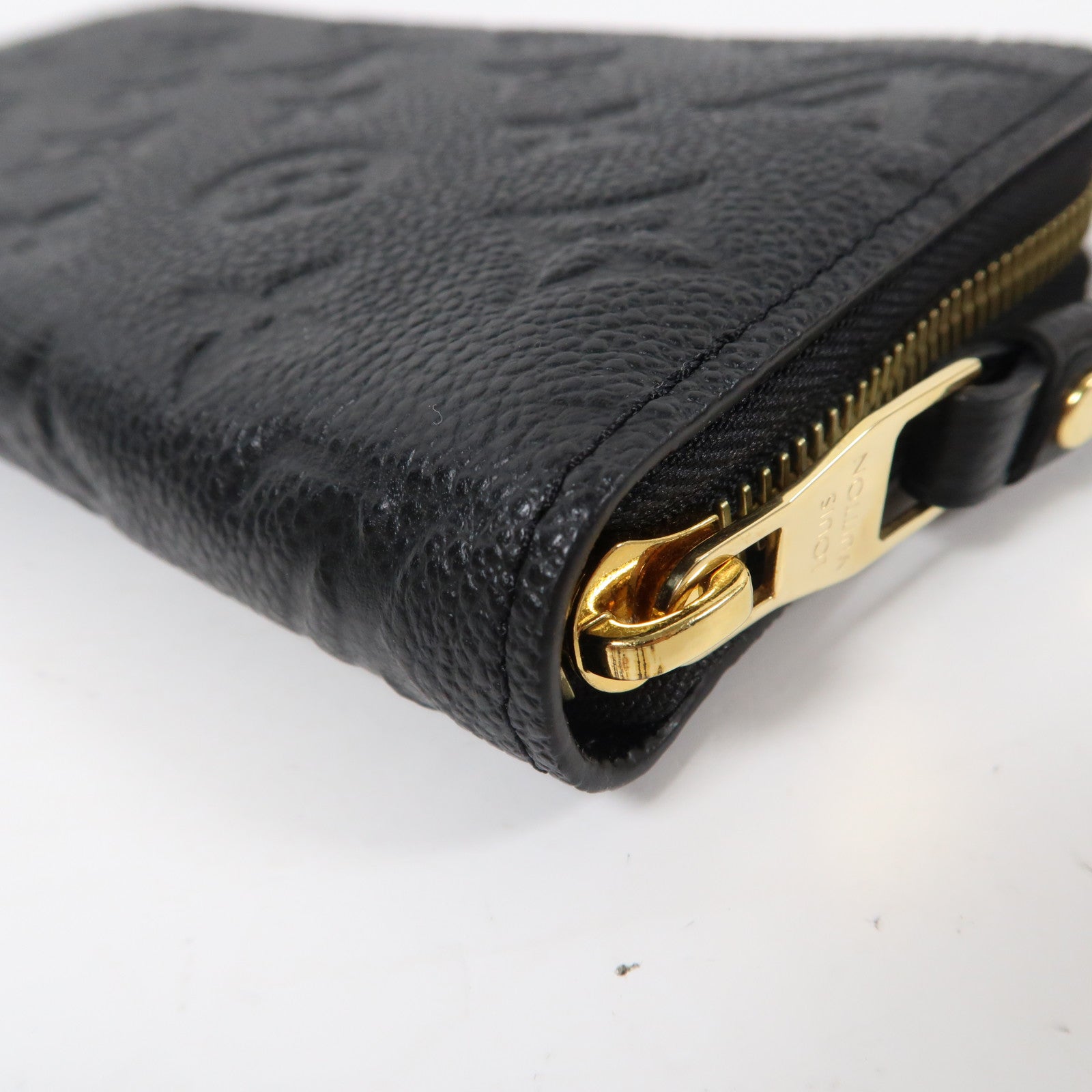 LOUIS VUITTON Monogram Empreinte Zippy Wallet金扣長錢包黑色