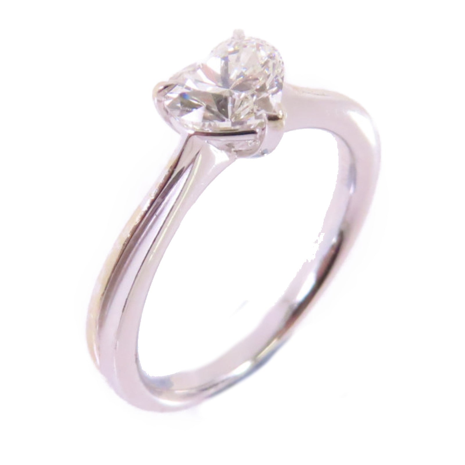 JEWELRY (PRICE DOWN) 0.7ct Diamond Ring US#5.25 18K White Gold