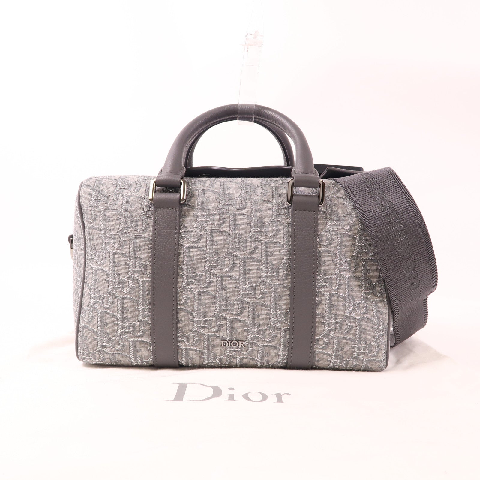 Dior 【激減優惠】帆布Lingot 26銀扣手挽肩背兩用袋