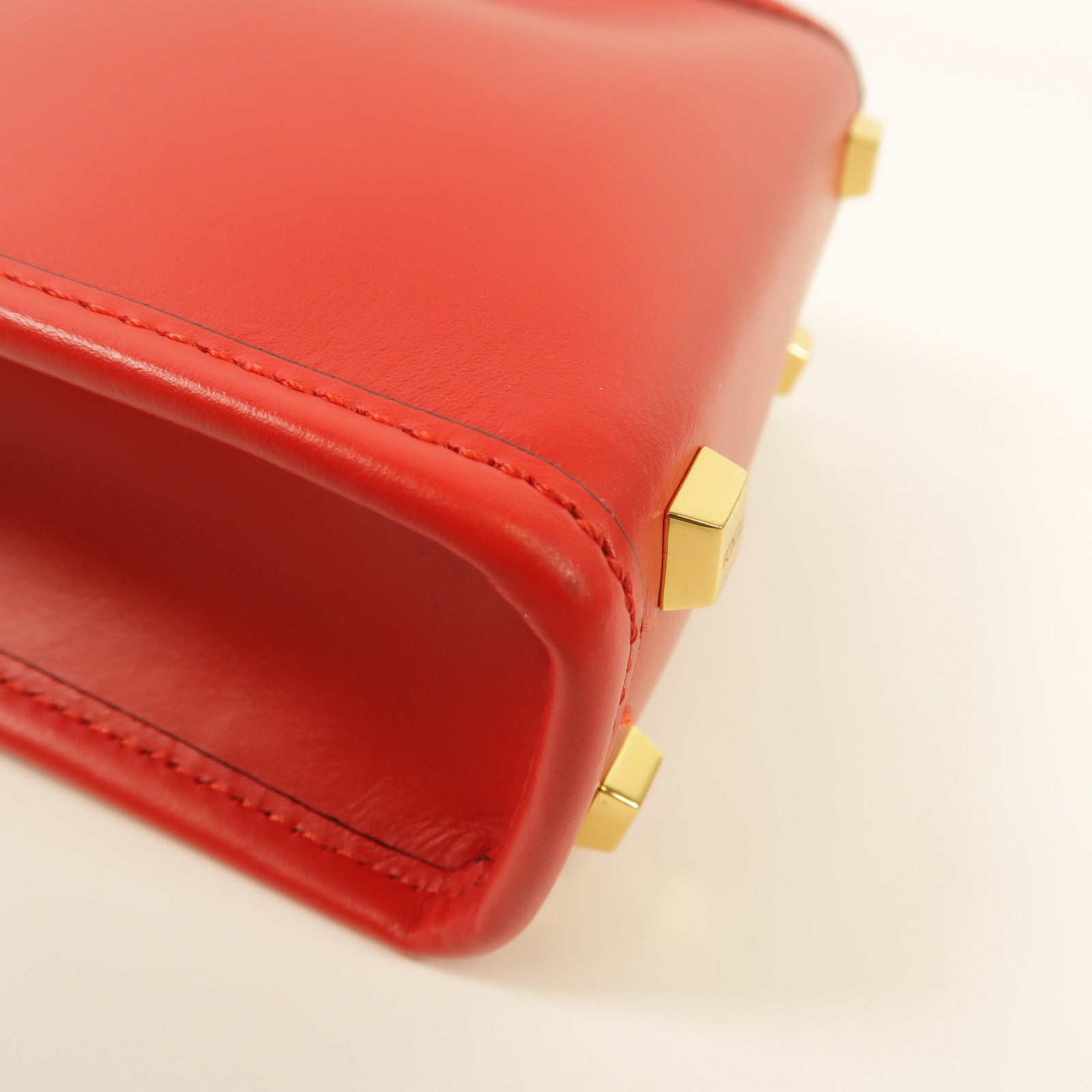 FENDI 【激減優惠】牛皮皮革Mini Sunshine金扣手挽肩背兩用袋