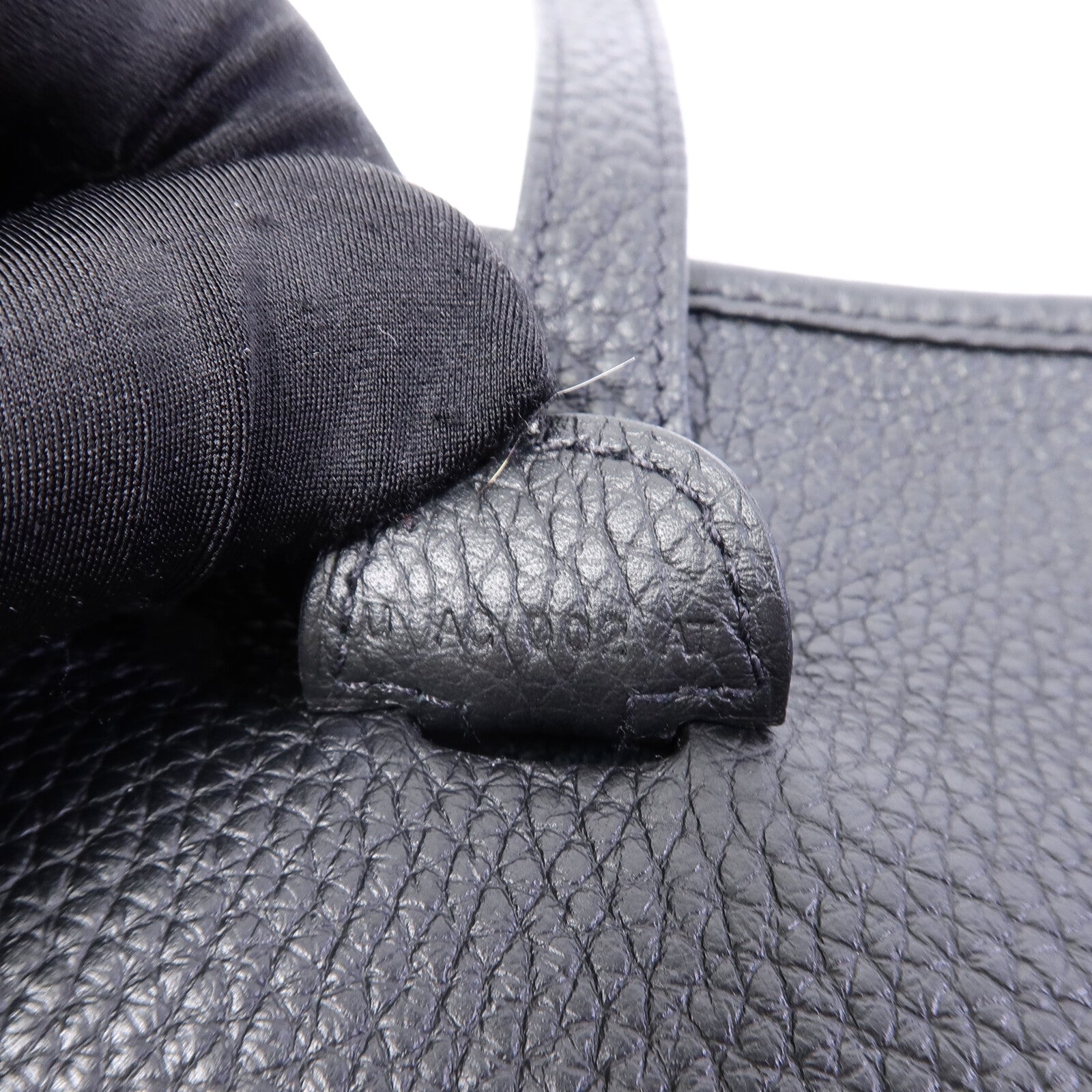 HERMES Clemence皮革Evelyne PM肩背袋Noir