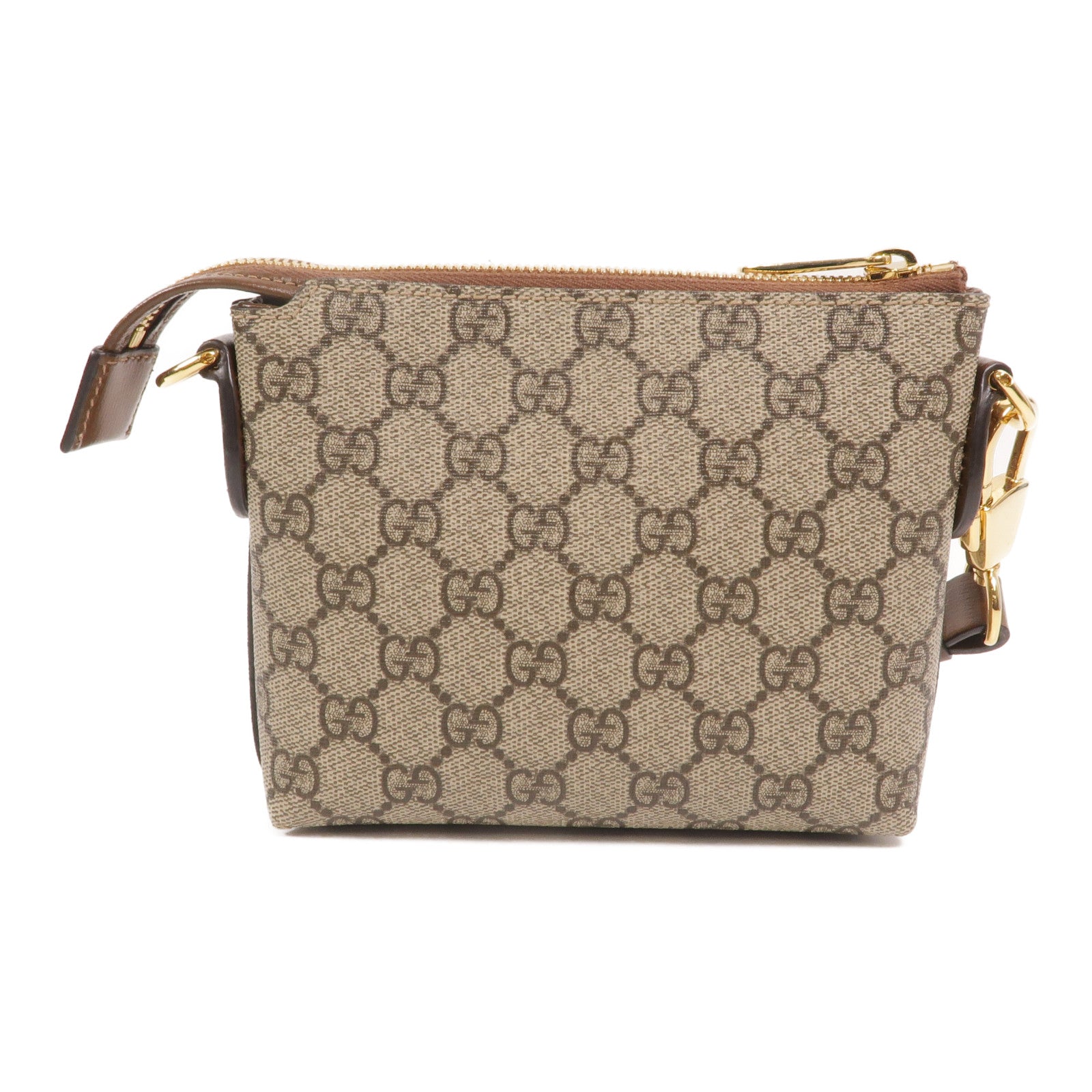 GUCCI 塗層帆布Interlocking G Messenger手挽肩背兩用袋