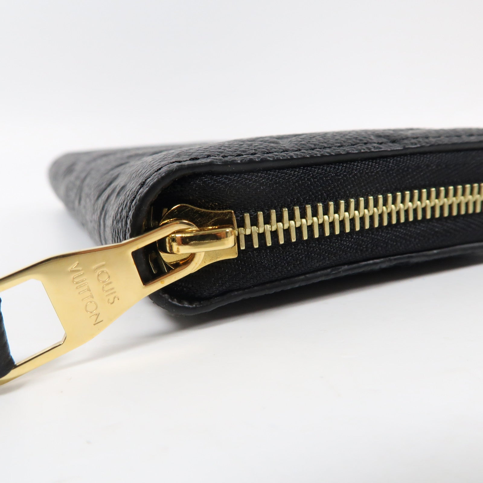 LOUIS VUITTON Monogram Empreinte Zippy Wallet金扣長錢包黑色