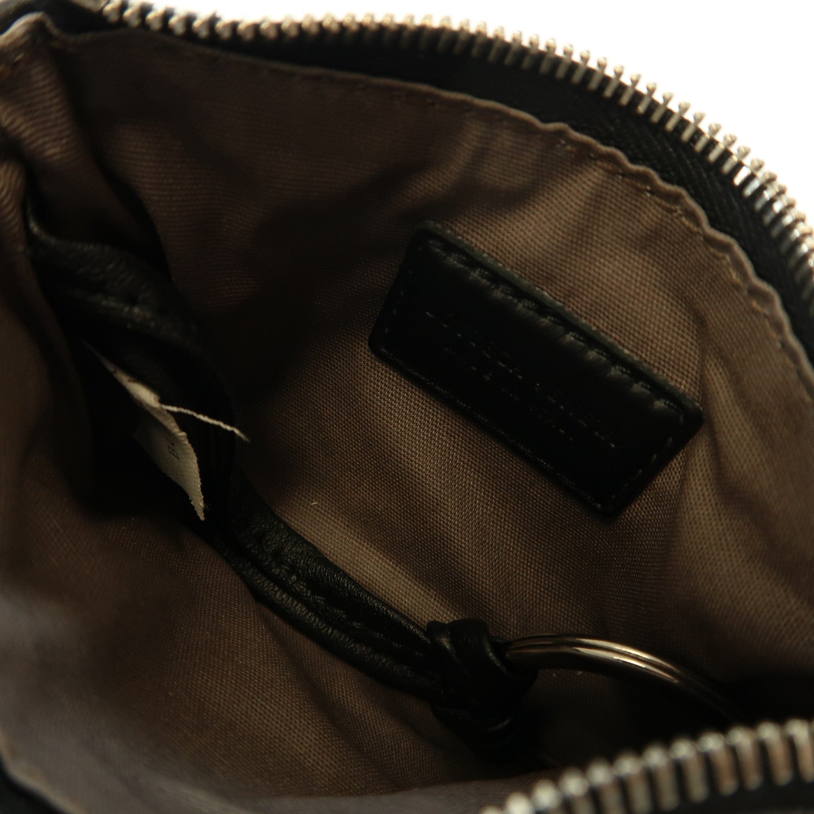 BOTTEGA VENETA 織紋羊皮皮革Coin Case銀扣零錢包黑色