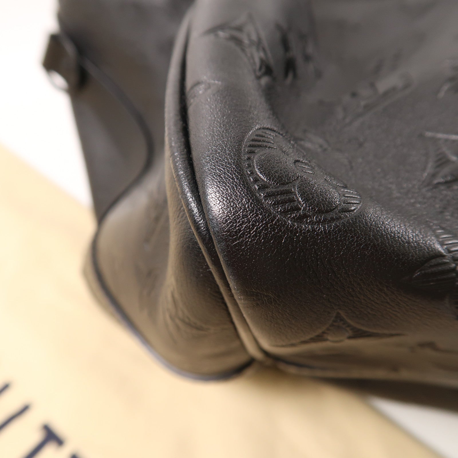 LOUIS VUITTON Monogram Shadow Keepall 50 Bandouliere手挽肩背兩用旅行袋黑色