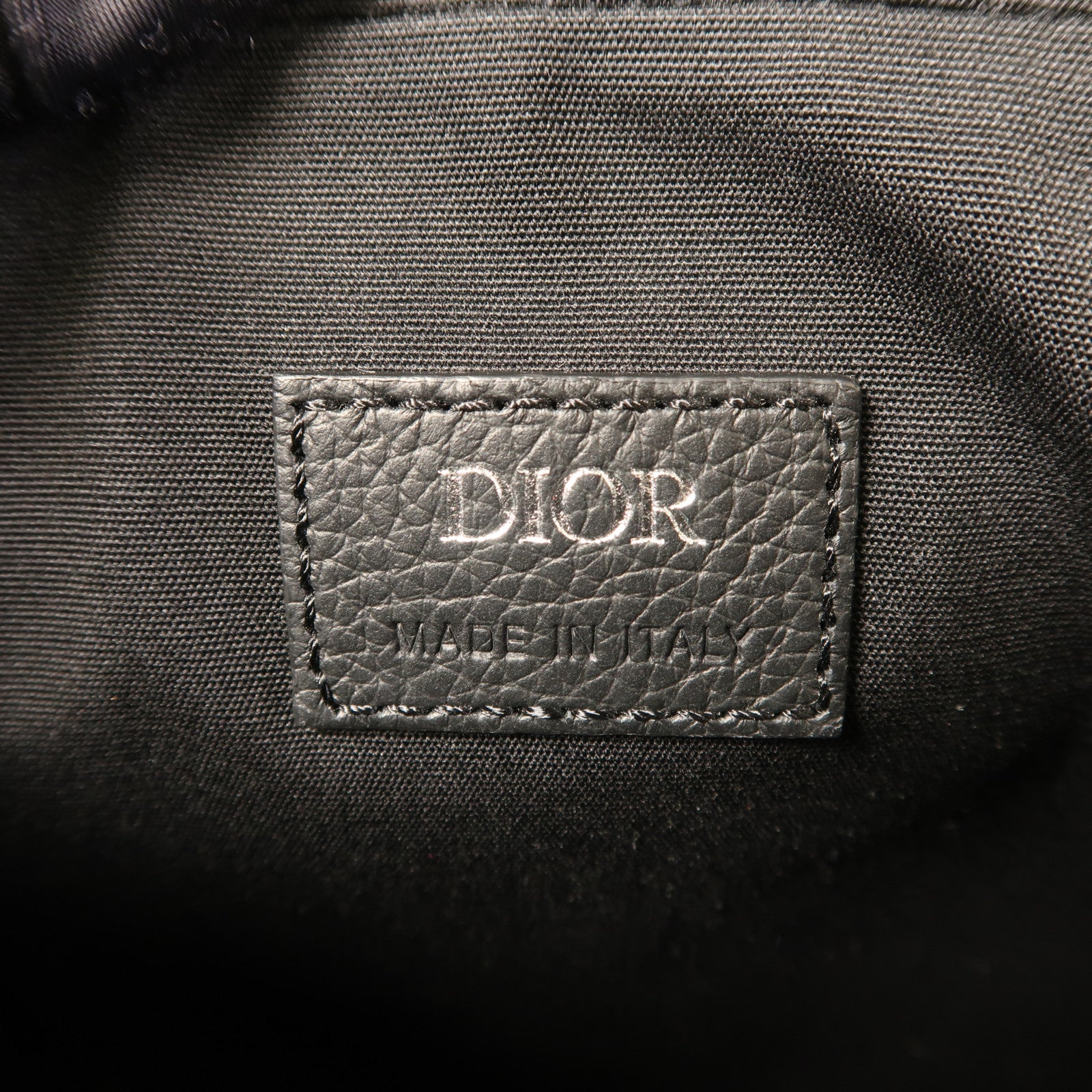 Dior 帆布Saddle Triple Pouch銀扣肩背袋