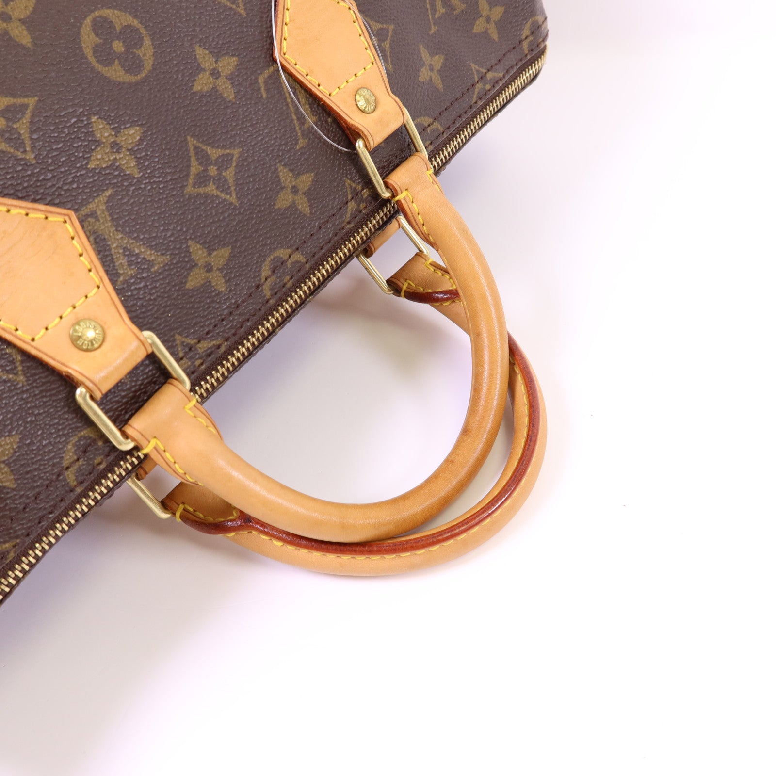 LOUIS VUITTON Monogram Speedy 35金扣手挽袋