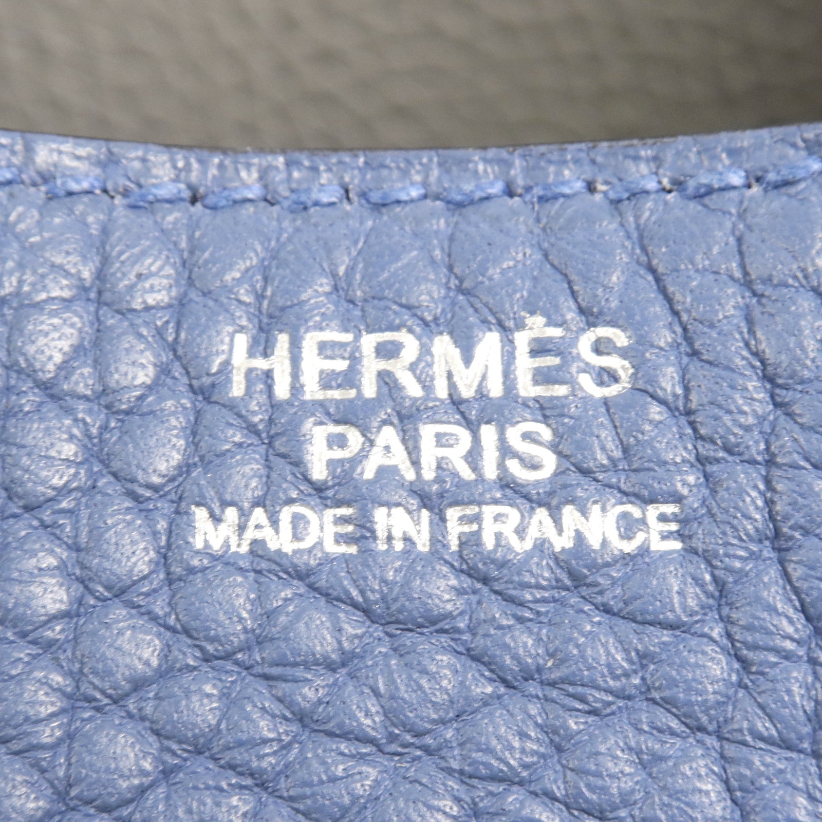 HERMES 【激減優惠】Clemence皮革Lindy 30銀扣手挽肩背兩用袋Bleu Brighton