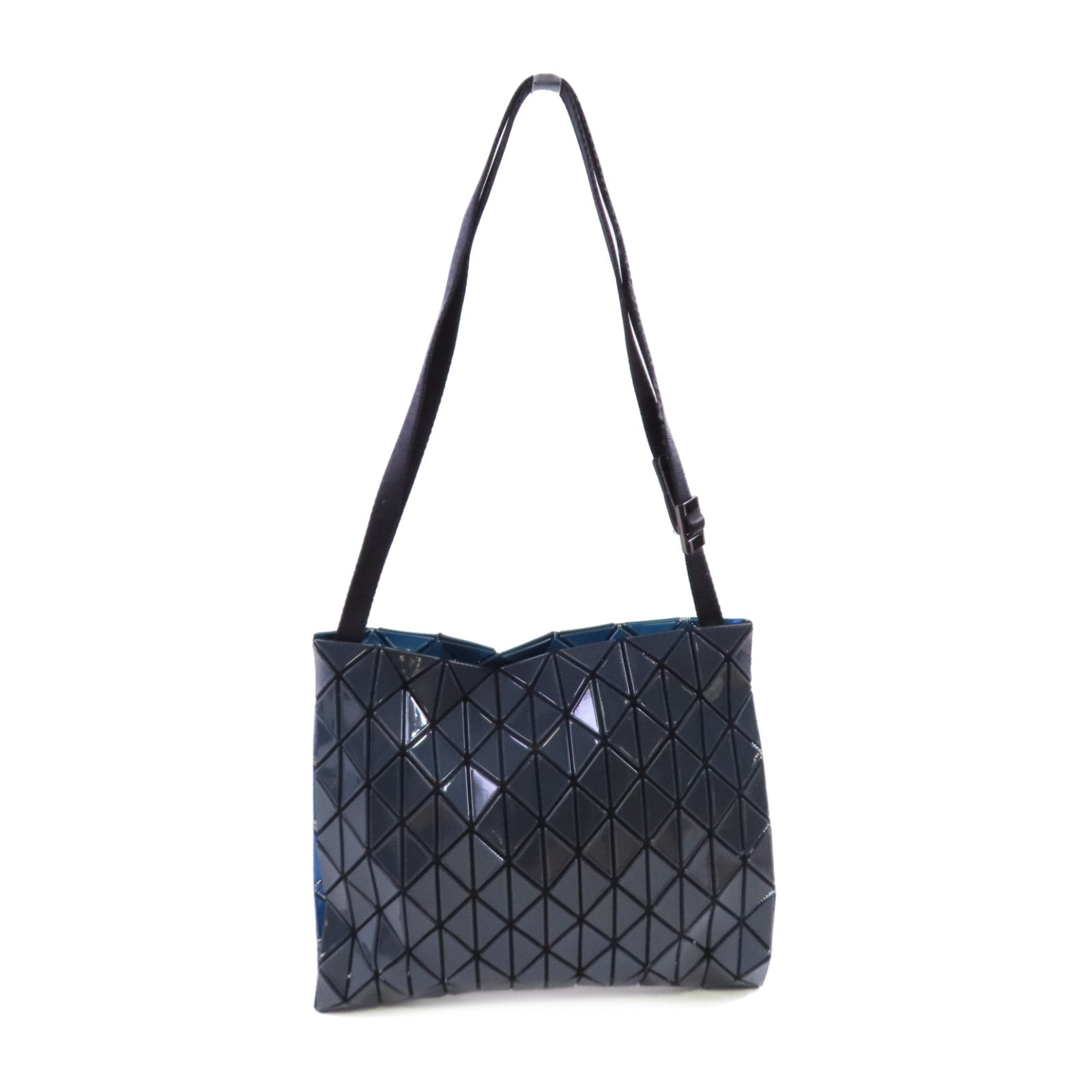 BAO BAO ISSEYMIYAKE PVC Shoulder Bag肩背袋碳灰色/藍色