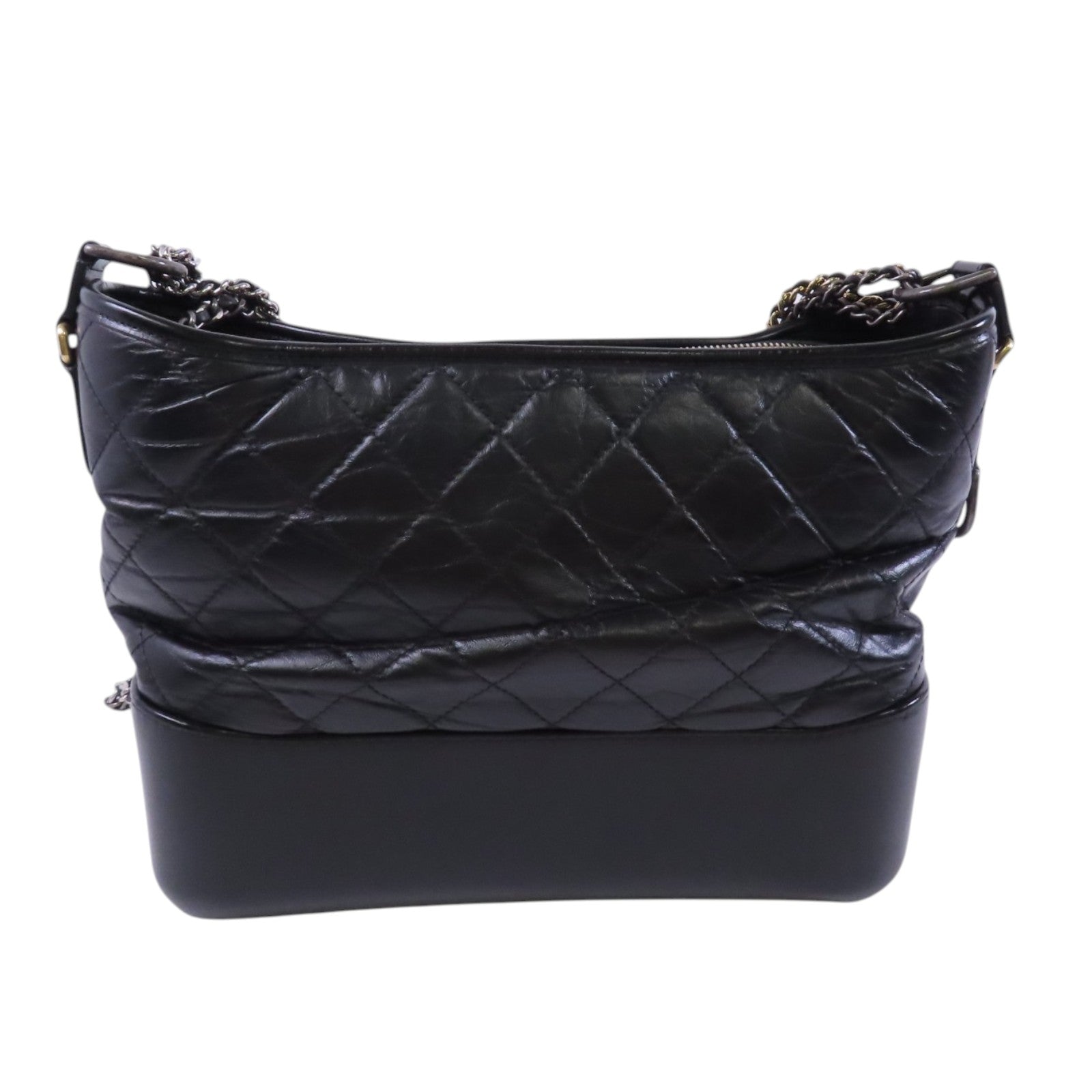 CHANEL 牛皮皮革Gabrielle Medium金扣鏈帶肩背袋