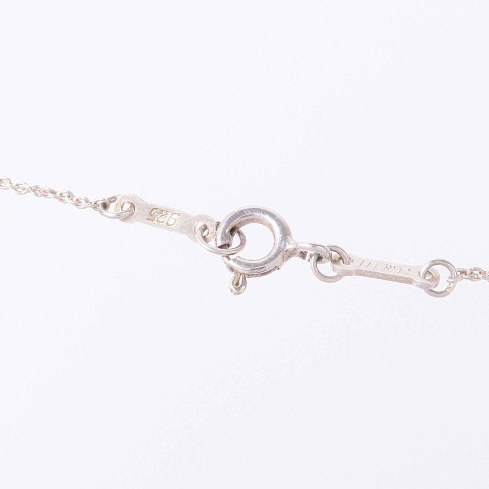 TIFFANY＆CO 925純銀Elsa Peretti Double Teardrop項鍊