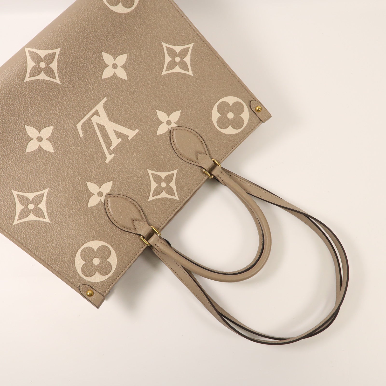 LOUIS VUITTON Empreinte皮革OnTheGO金扣手挽肩背兩用袋