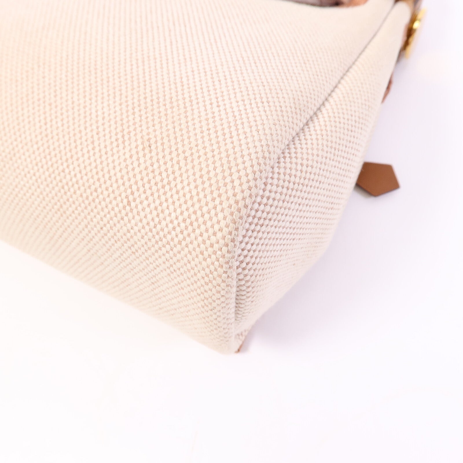 HERMES 帆布Mini Herbag肩背袋Gold