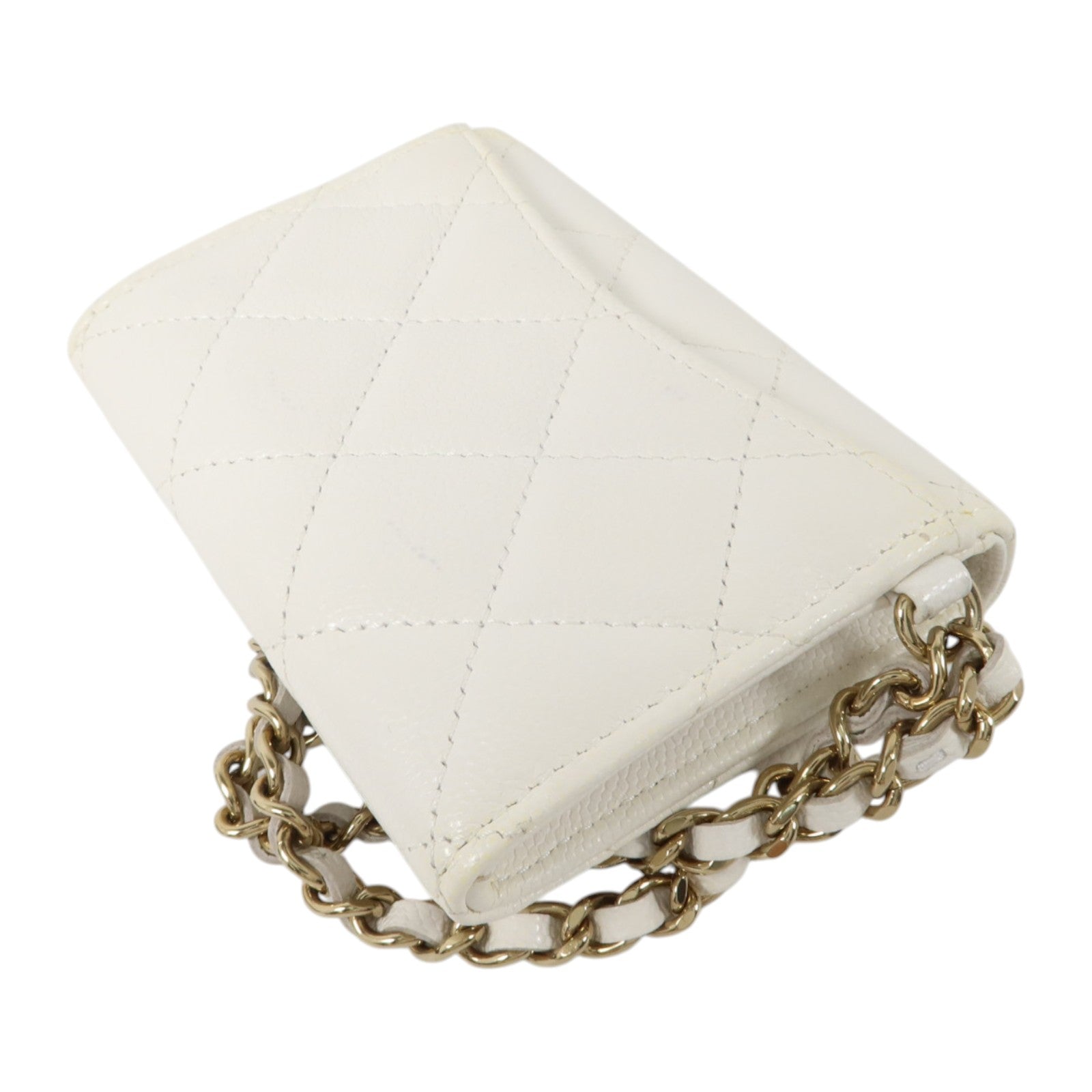 CHANEL 牛皮皮革Classic Short Wallet金扣錢包