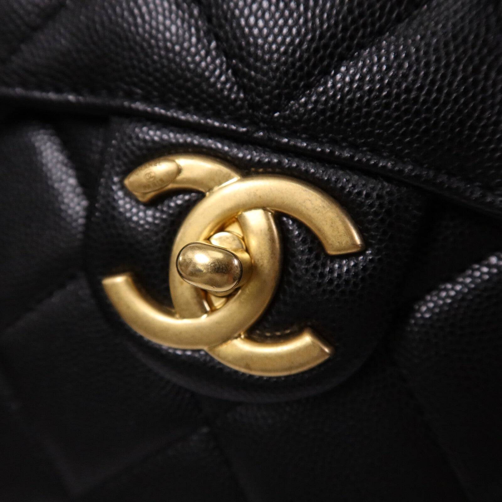 CHANEL 牛皮皮革Chain Shoulder Bag金扣鏈帶肩背袋
