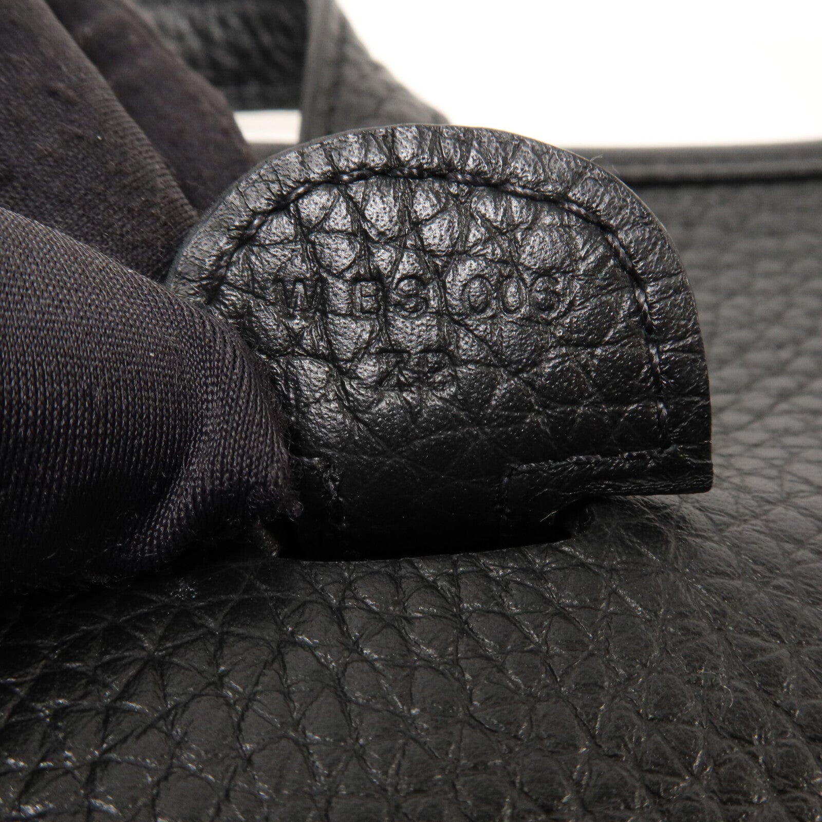 HERMES Clemence皮革Evelyne PM 肩背袋Noir