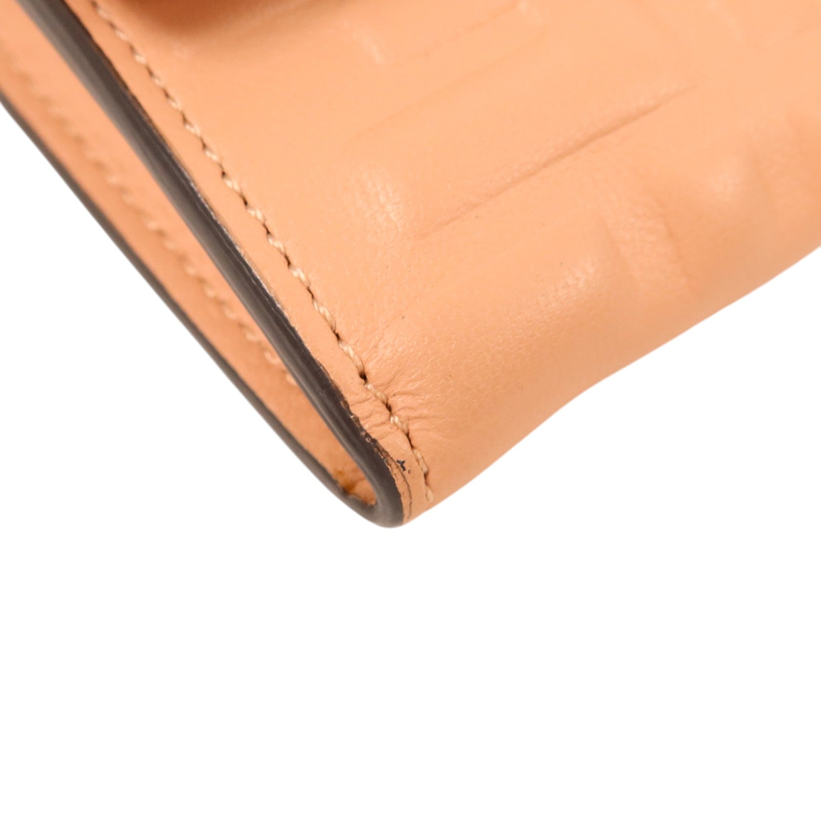 FENDI 羊皮皮革Baguette Continental Wallet金扣長錢包