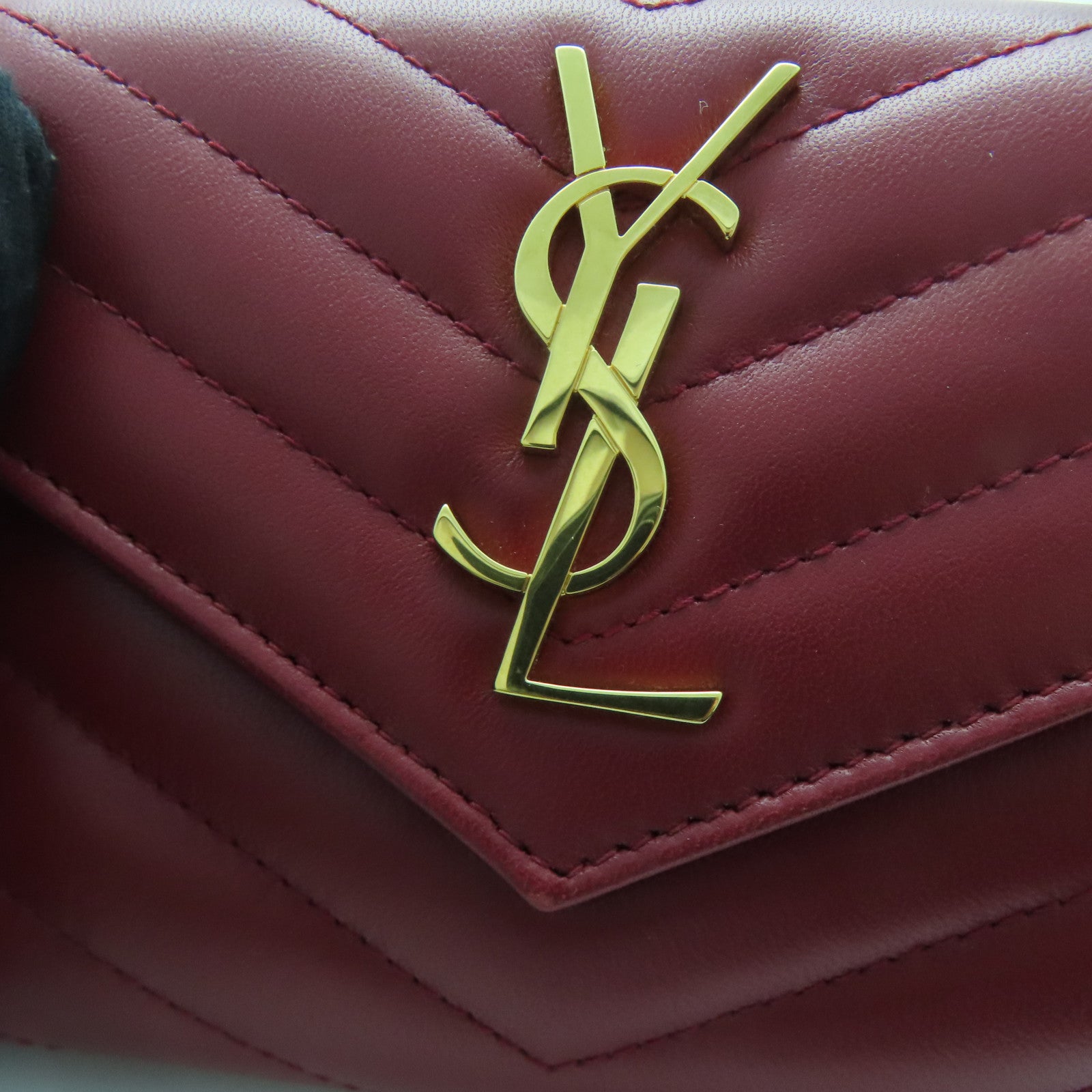 SAINT LAURENT【激減優惠】 羊皮皮革Wallet金扣錢包