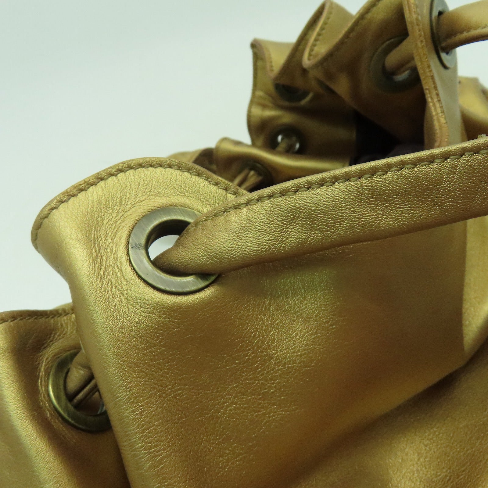 Roger Vivier 皮革Roger Vivier金扣肩背袋金色