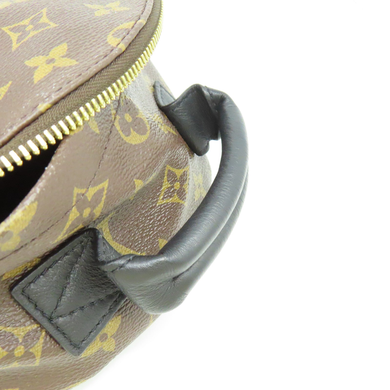 LOUIS VUITTON 【激減優惠】Monogram Palm Springs PM金扣背包啡色