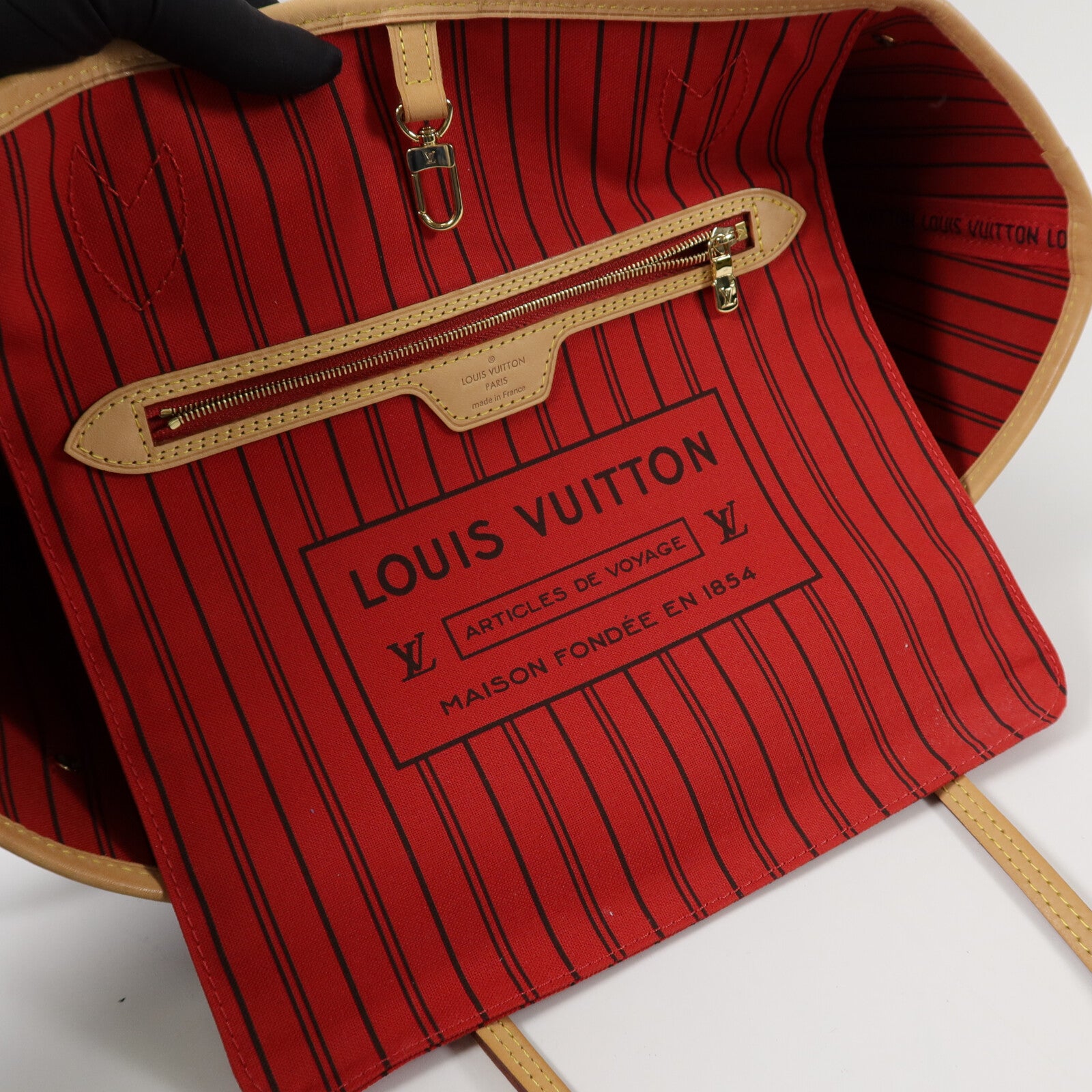LOUIS VUITTON Monogram Neverfull MM手挽袋