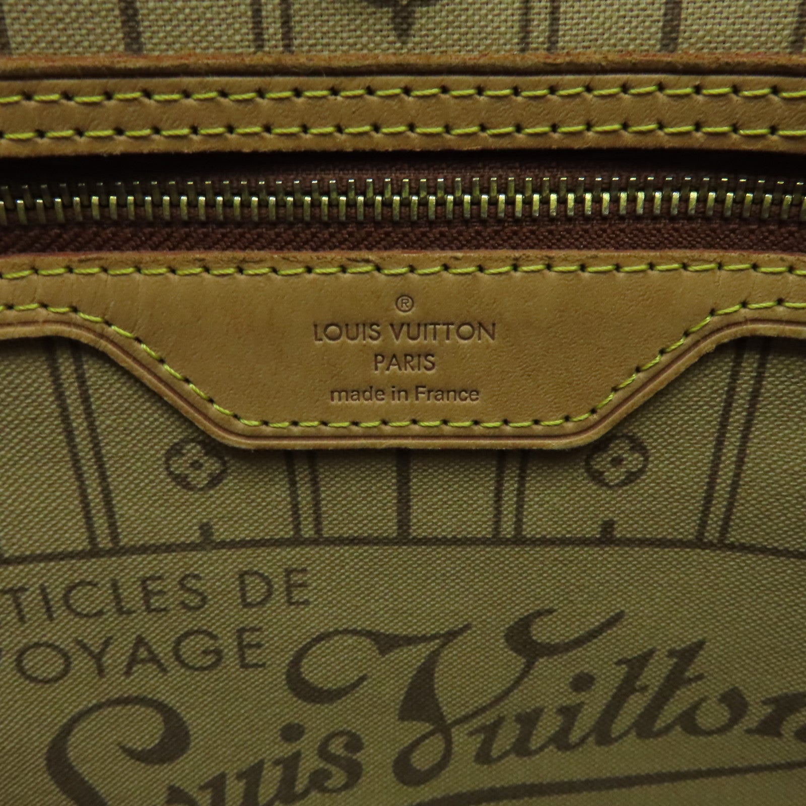 LOUIS VUITTON 【激減優惠】Monogram Neverfull MM金扣手挽袋棕色