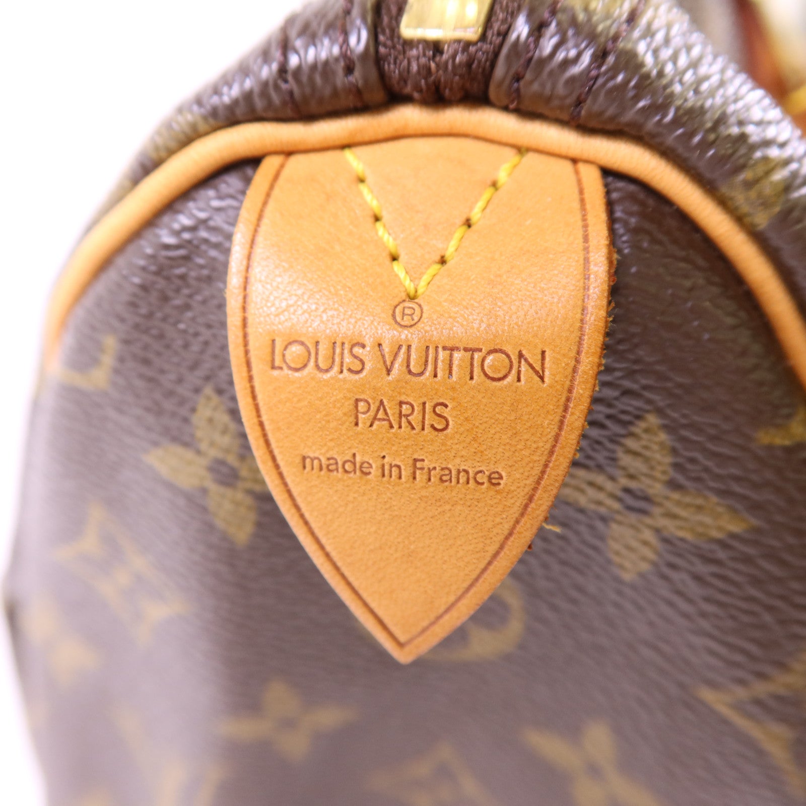 LOUIS VUITTON Monogram Speedy 35金扣手挽袋