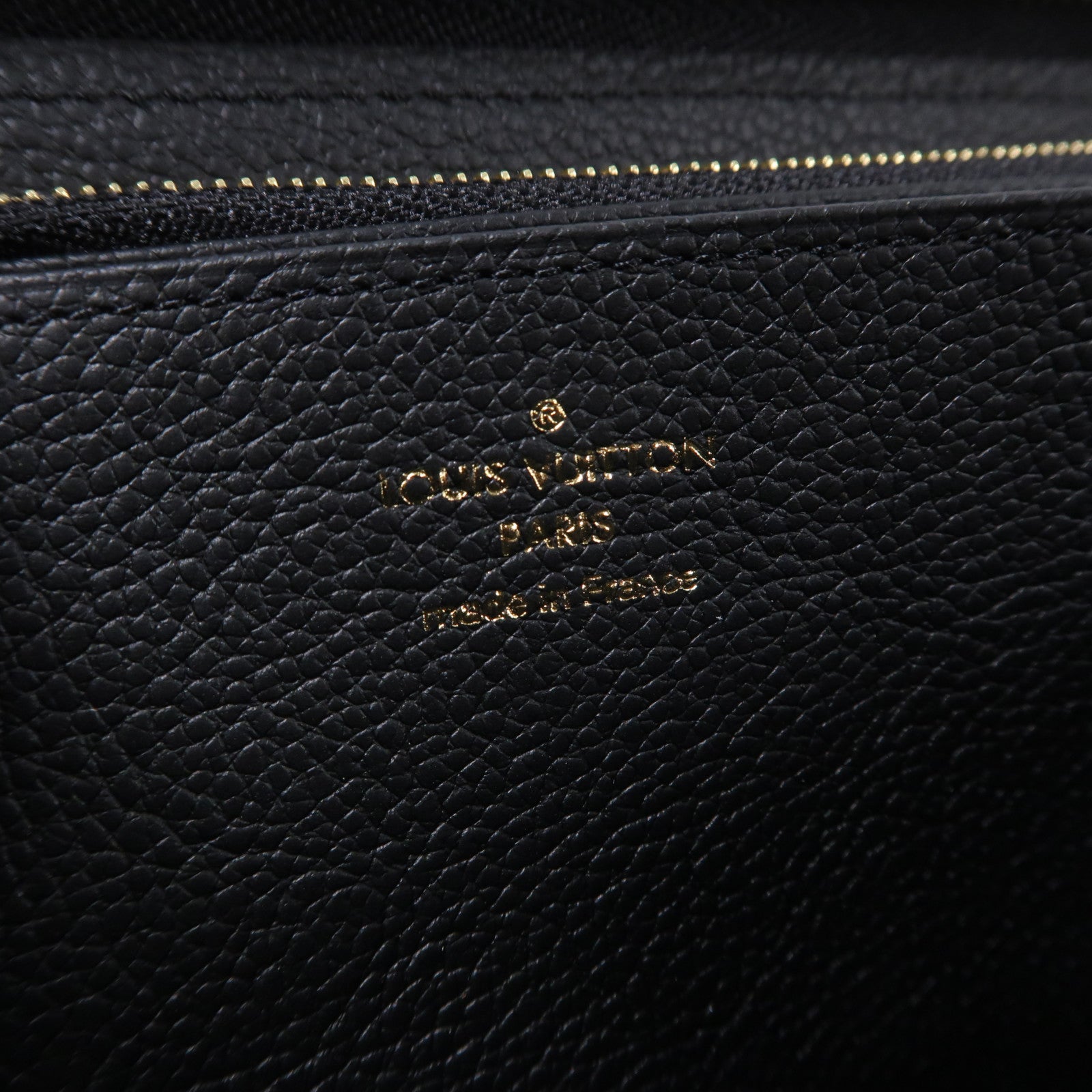 LOUIS VUITTON Monogram Empreinte Zippy Wallet金扣長錢包黑色