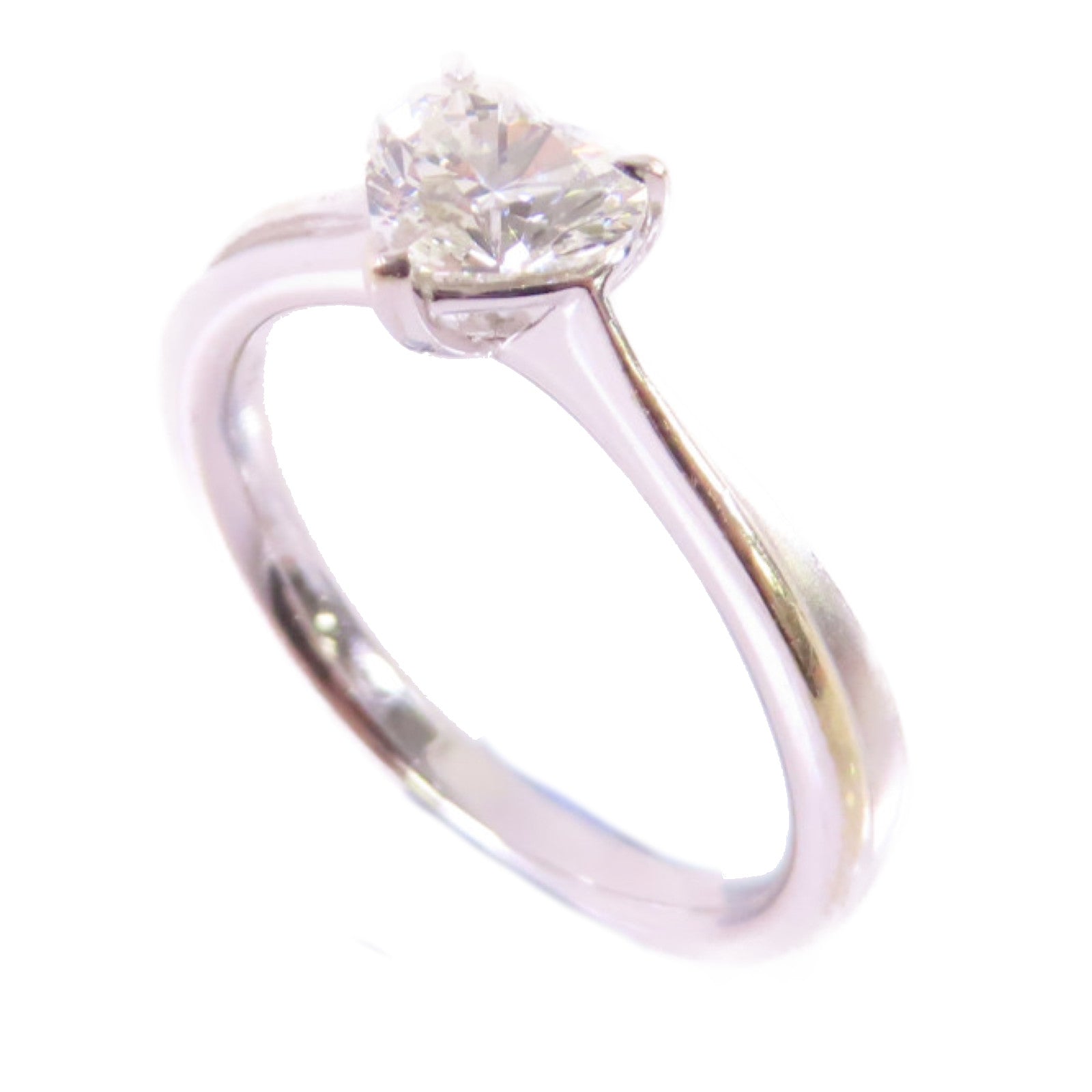JEWELRY (PRICE DOWN) 0.7ct Diamond Ring US#5.25 18K White Gold