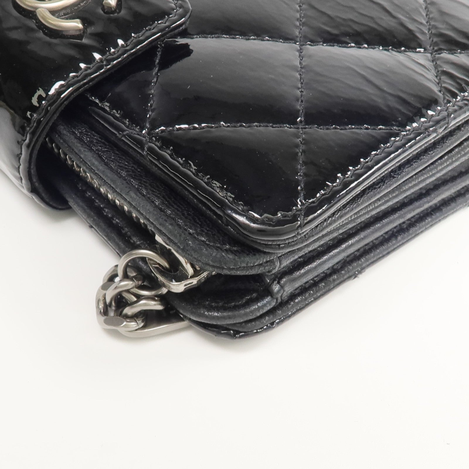 CHANEL 漆皮皮革Wallet錢包