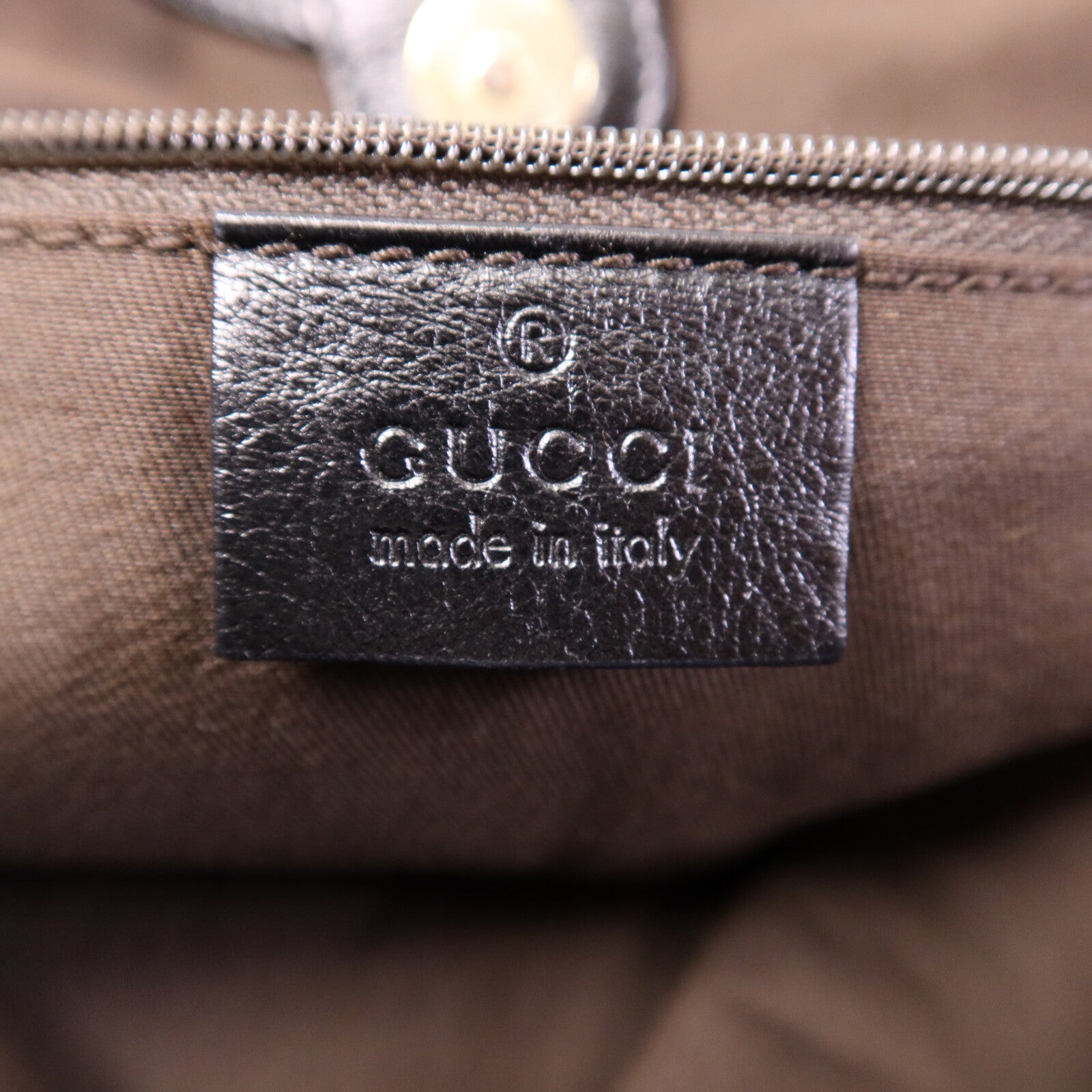 GUCCI 帆布Shoulder Bag金扣肩背袋