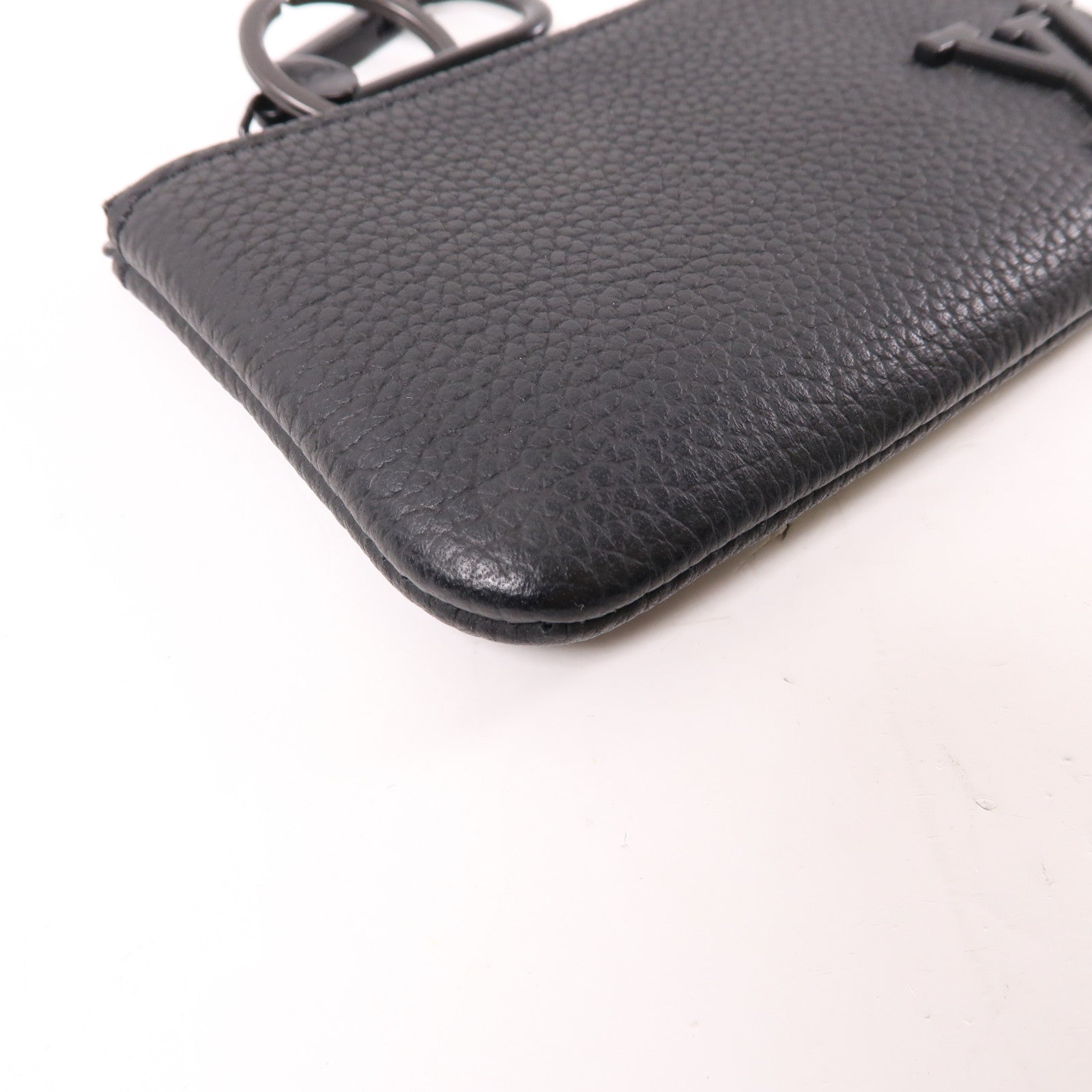 LOUIS VUITTON Aerogram皮革Pochette Cle鎖匙包/零錢包黑色