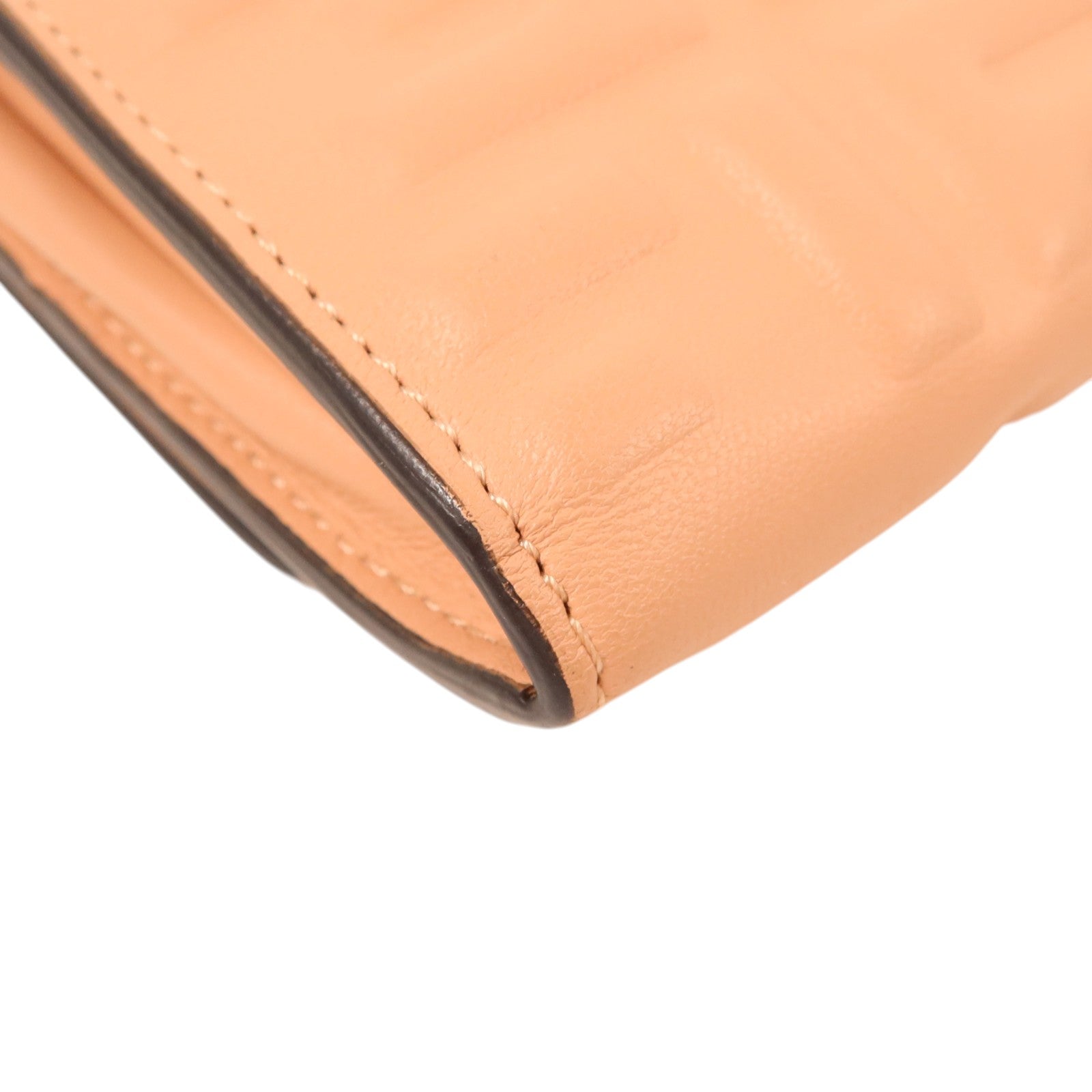 FENDI 羊皮皮革Baguette Continental Wallet金扣長錢包