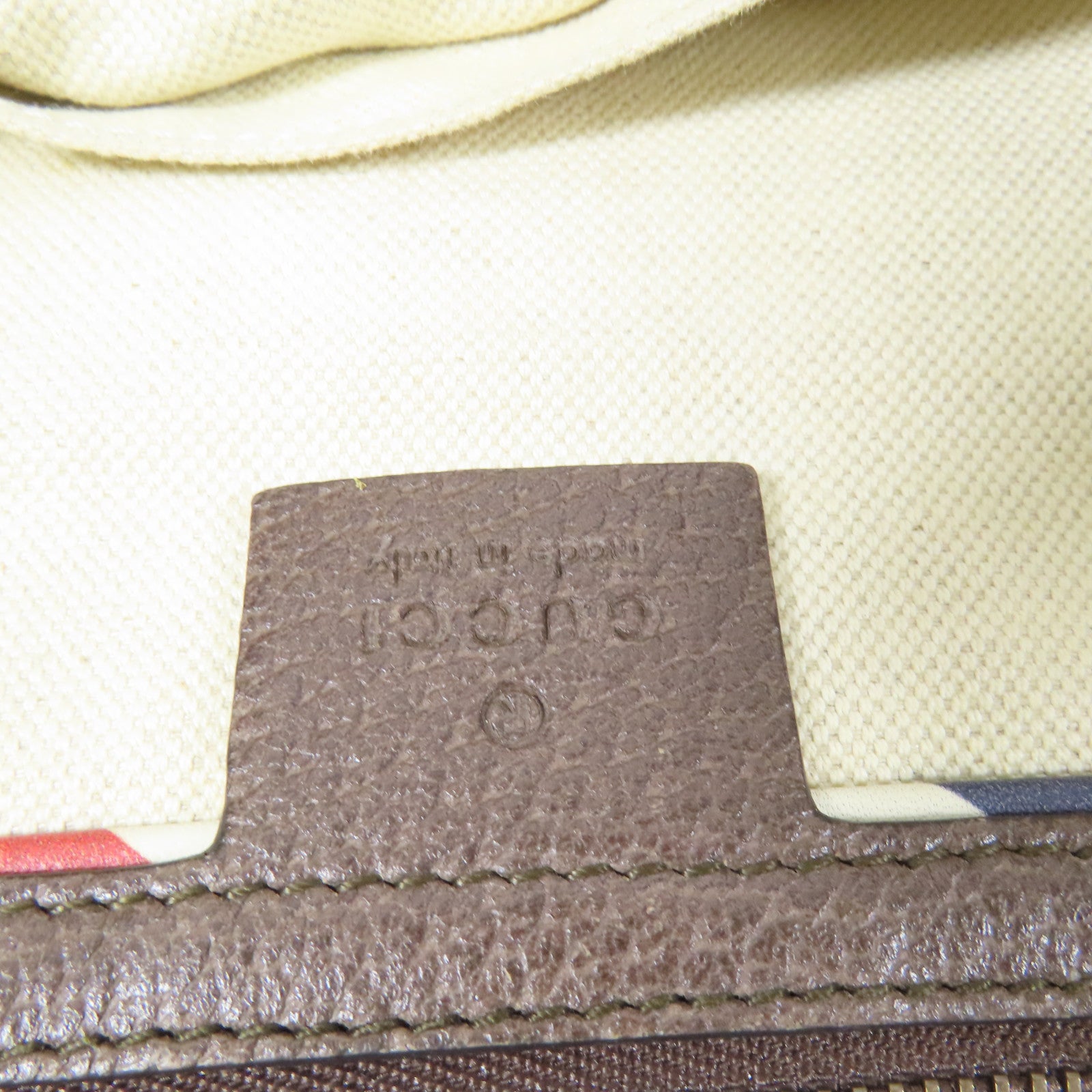 GUCCI 塗層帆布Tote Bag金扣手挽肩背兩用袋