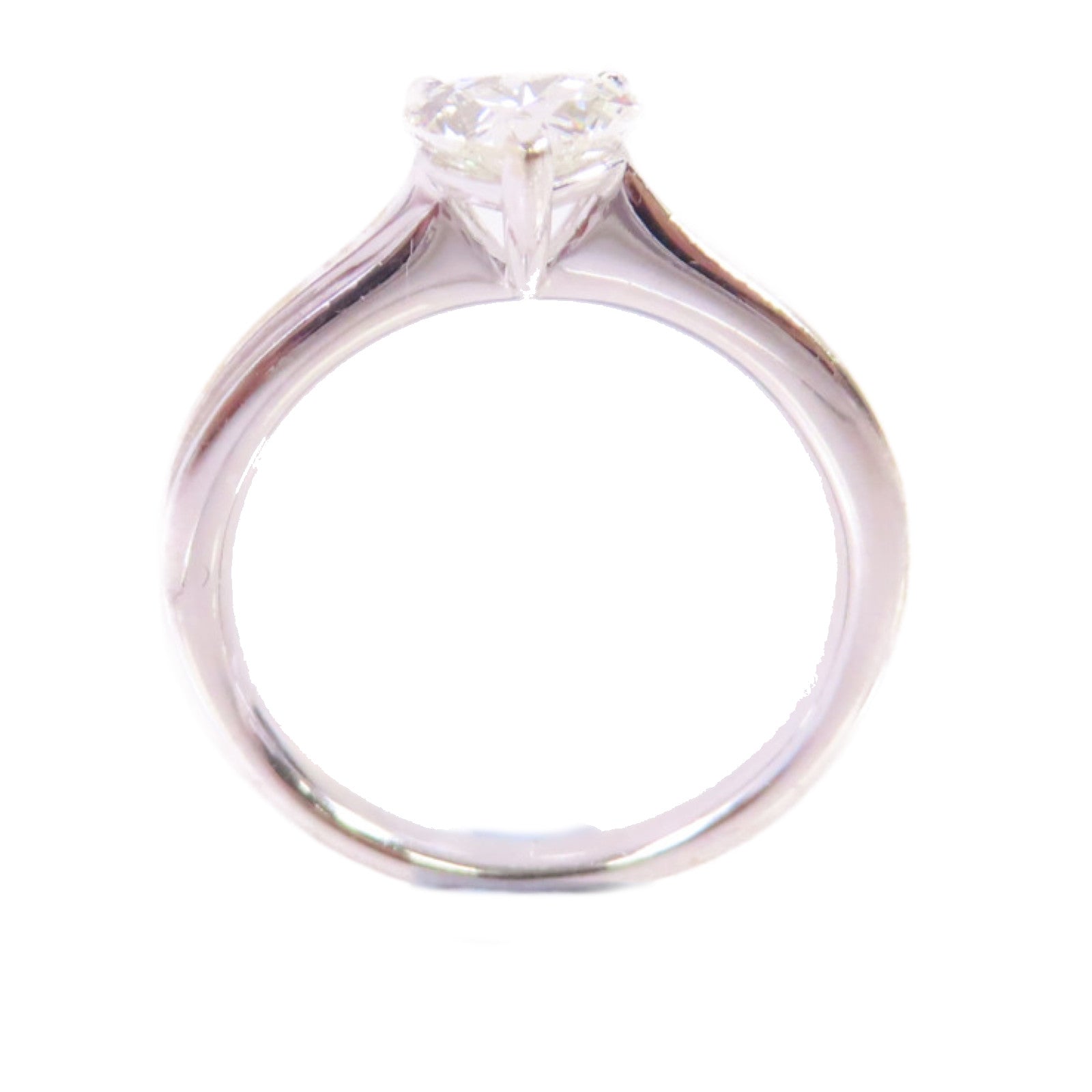 JEWELRY (PRICE DOWN) 0.7ct Diamond Ring US#5.25 18K White Gold