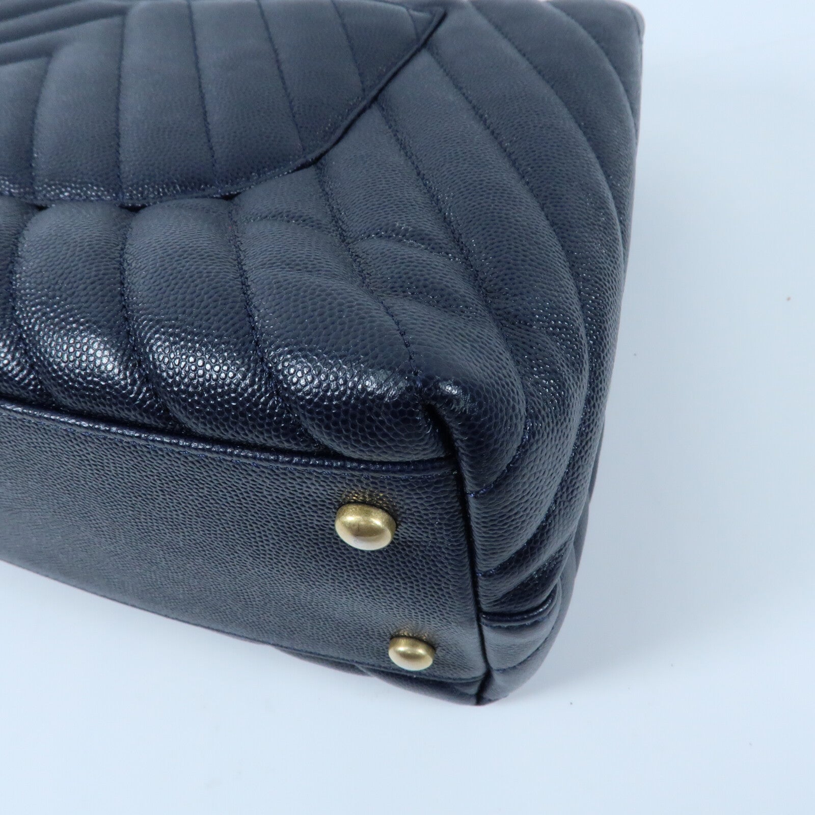 CHANEL 牛皮皮革Coco Handle Small金扣鏈帶手挽肩背兩用袋
