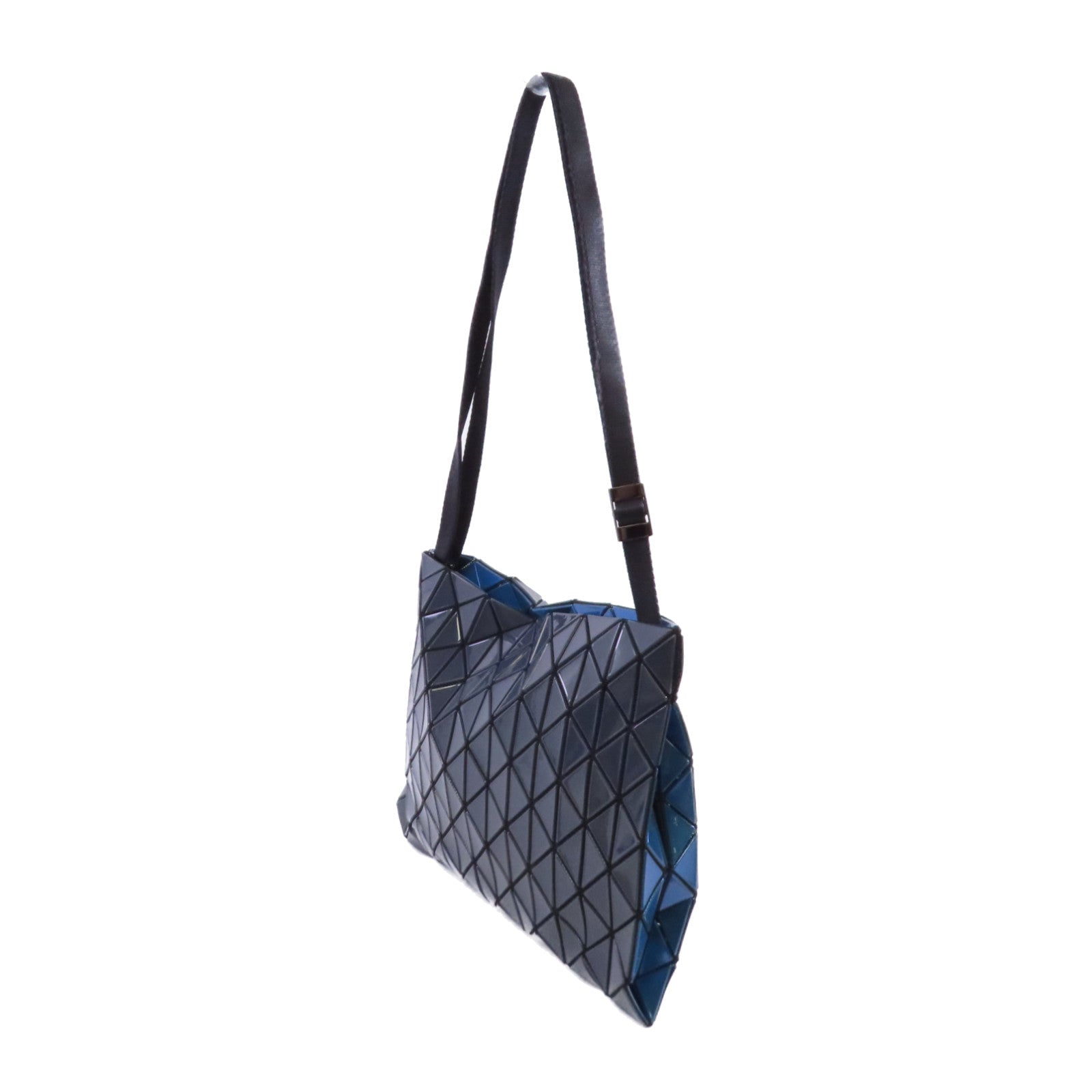 BAO BAO ISSEYMIYAKE PVC Shoulder Bag肩背袋碳灰色/藍色