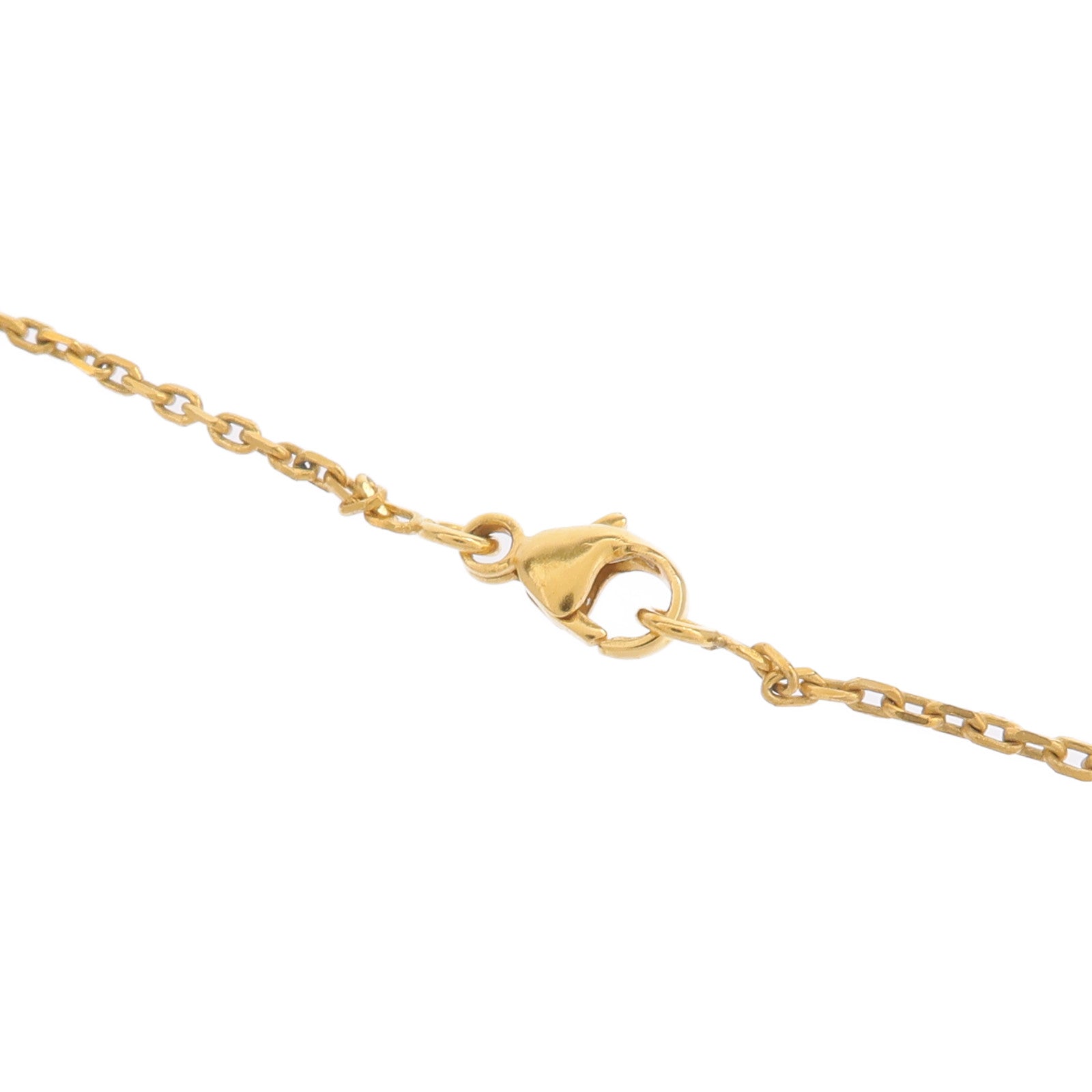 HERMES 金屬/Swift皮革O'Kelly Necklace項鍊Orange