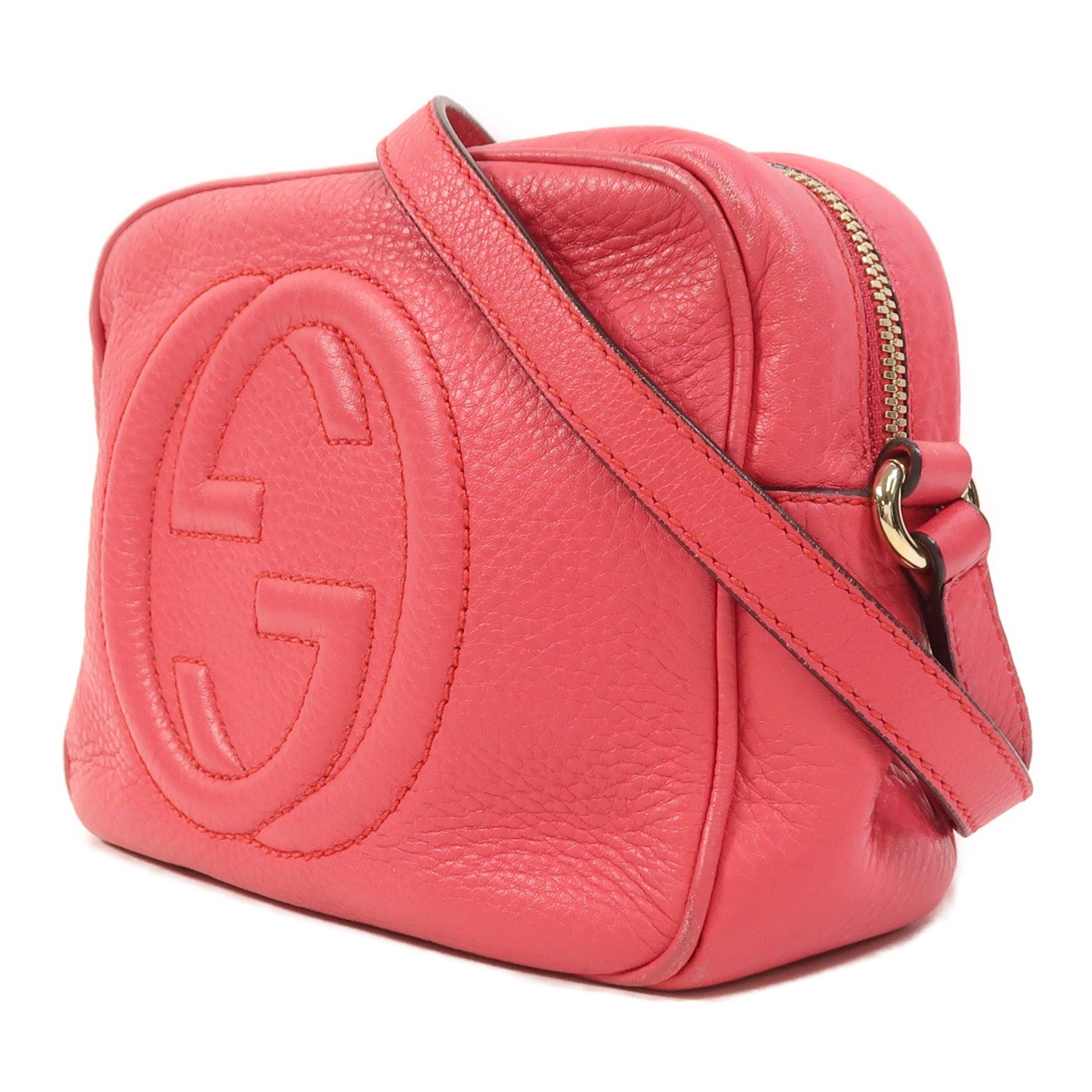 GUCCI 【激減優惠】牛皮皮革Soho Disco金扣肩背袋