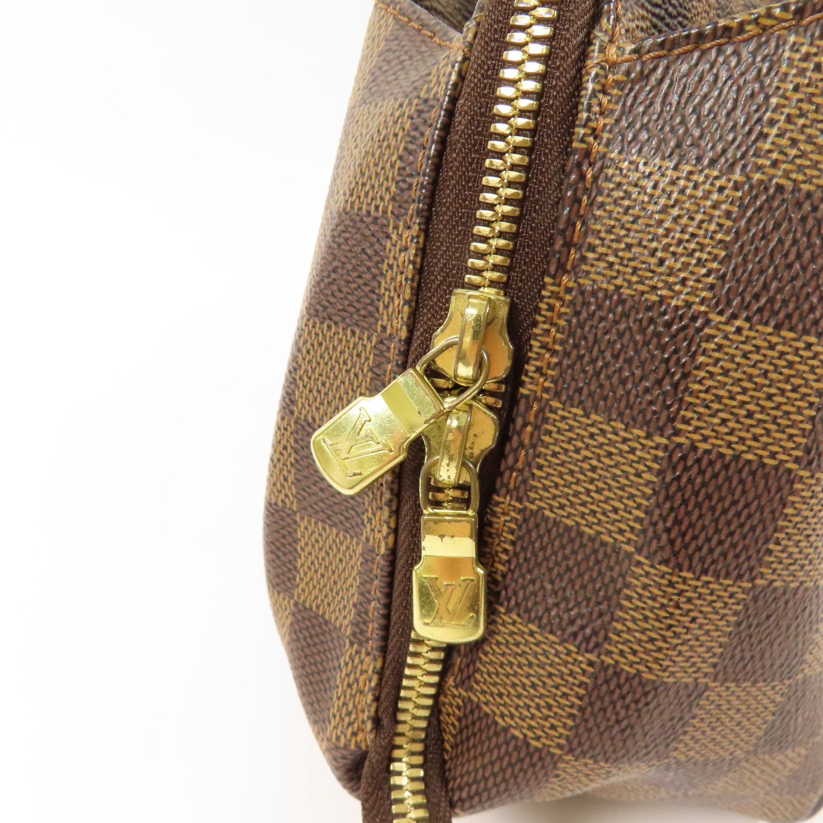 LOUIS VUITTON GHW Belem PM Hand Bag N51173 Damier Brown