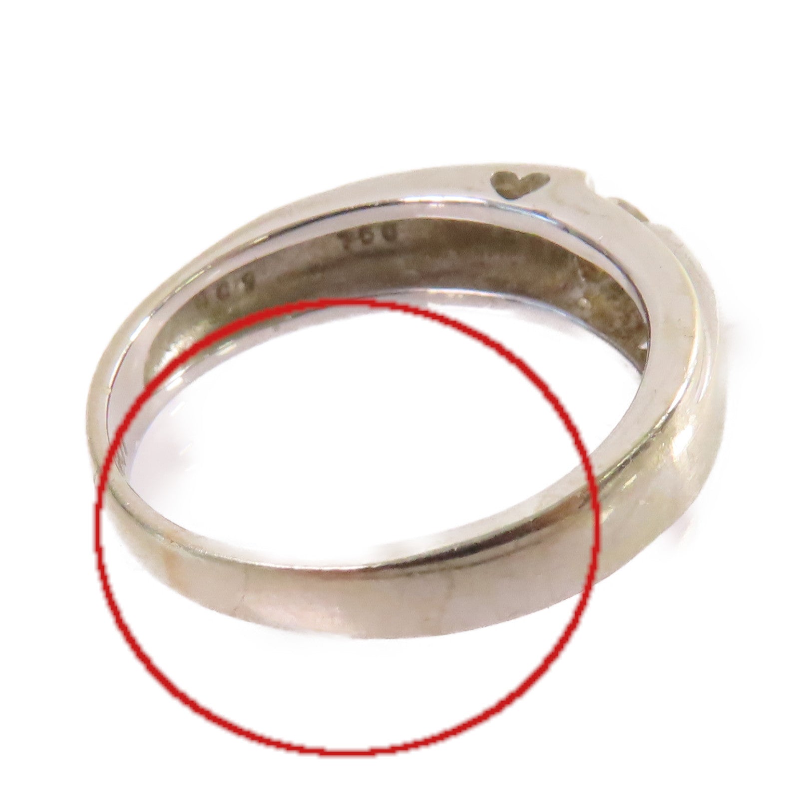 JEWELRY 【激減優惠】18K白金/0.09ct鑽石Diamond Ring戒指US#4.25