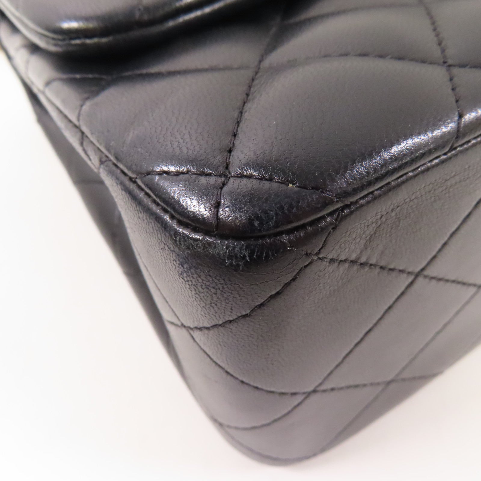 CHANEL 羊皮皮革Large Classic金扣鏈帶肩背袋