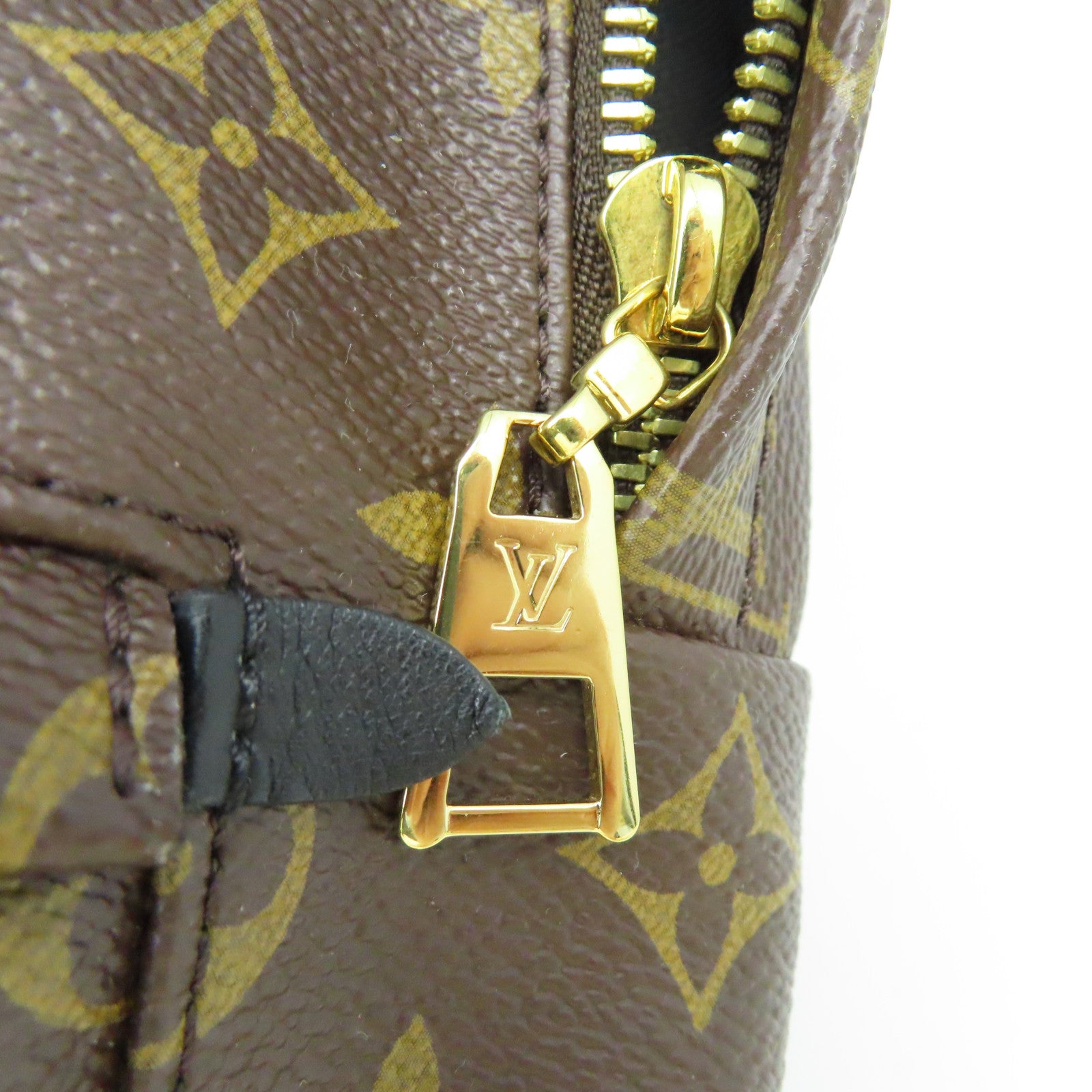 LOUIS VUITTON 【激減優惠】Monogram Palm Springs PM金扣背包啡色