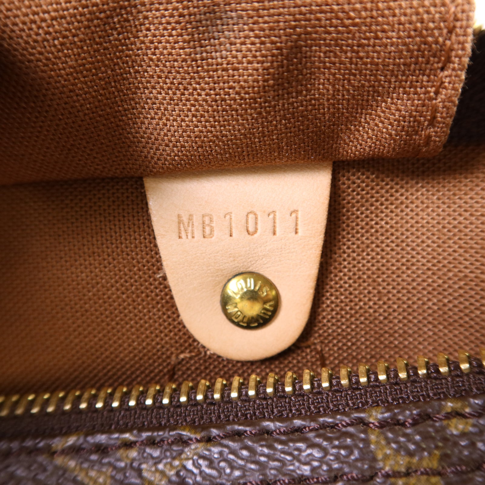 LOUIS VUITTON Monogram Speedy 35金扣手挽袋