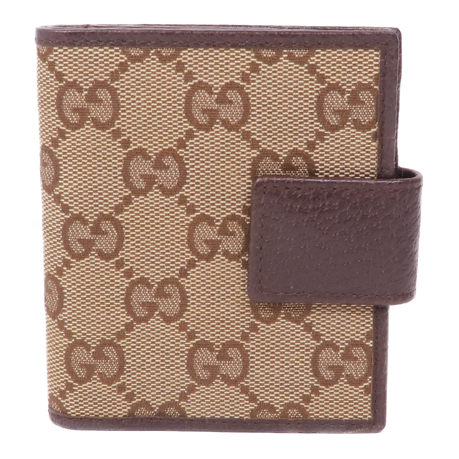 GUCCI 帆布Wallet銀扣錢包