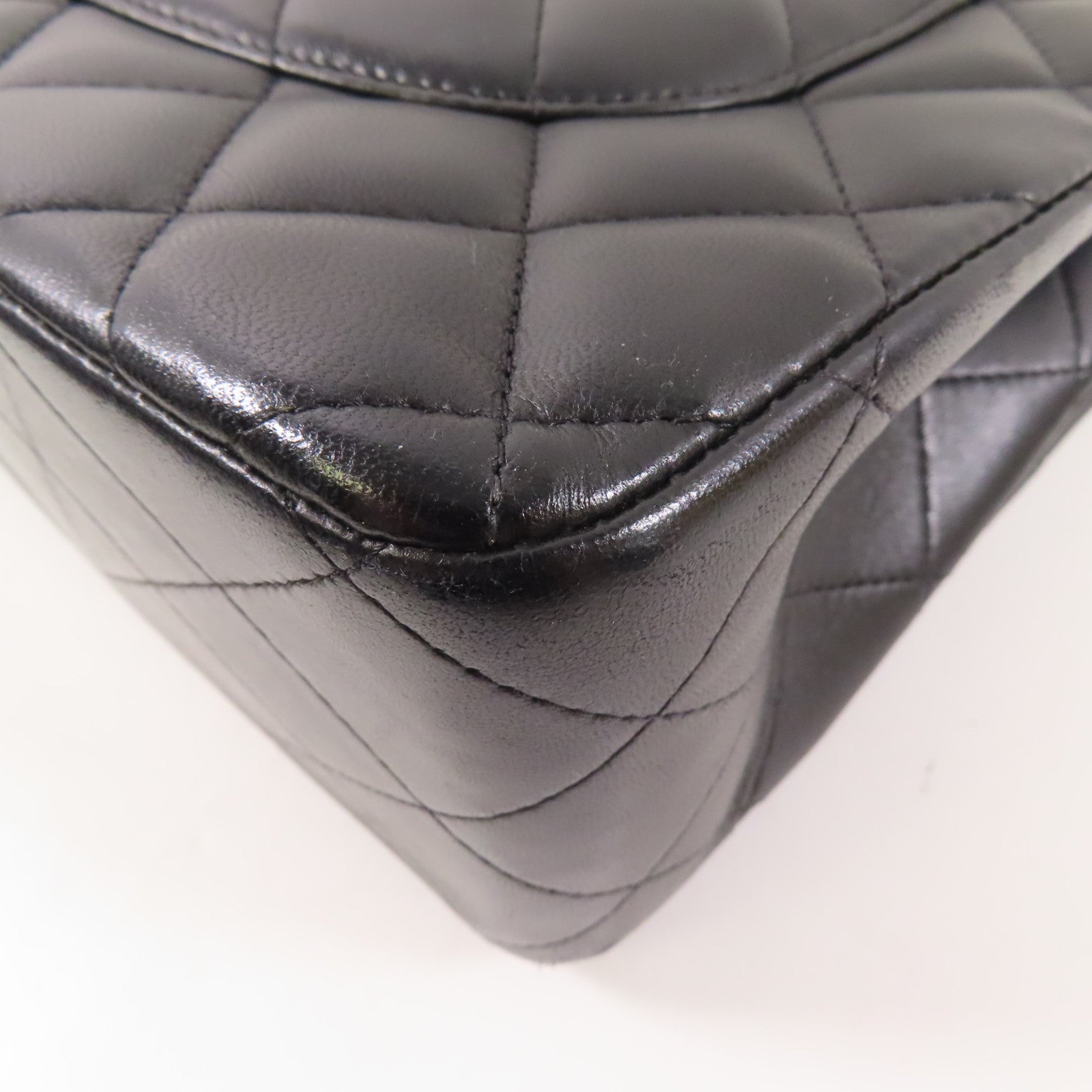 CHANEL 羊皮皮革Large Classic金扣鏈帶肩背袋